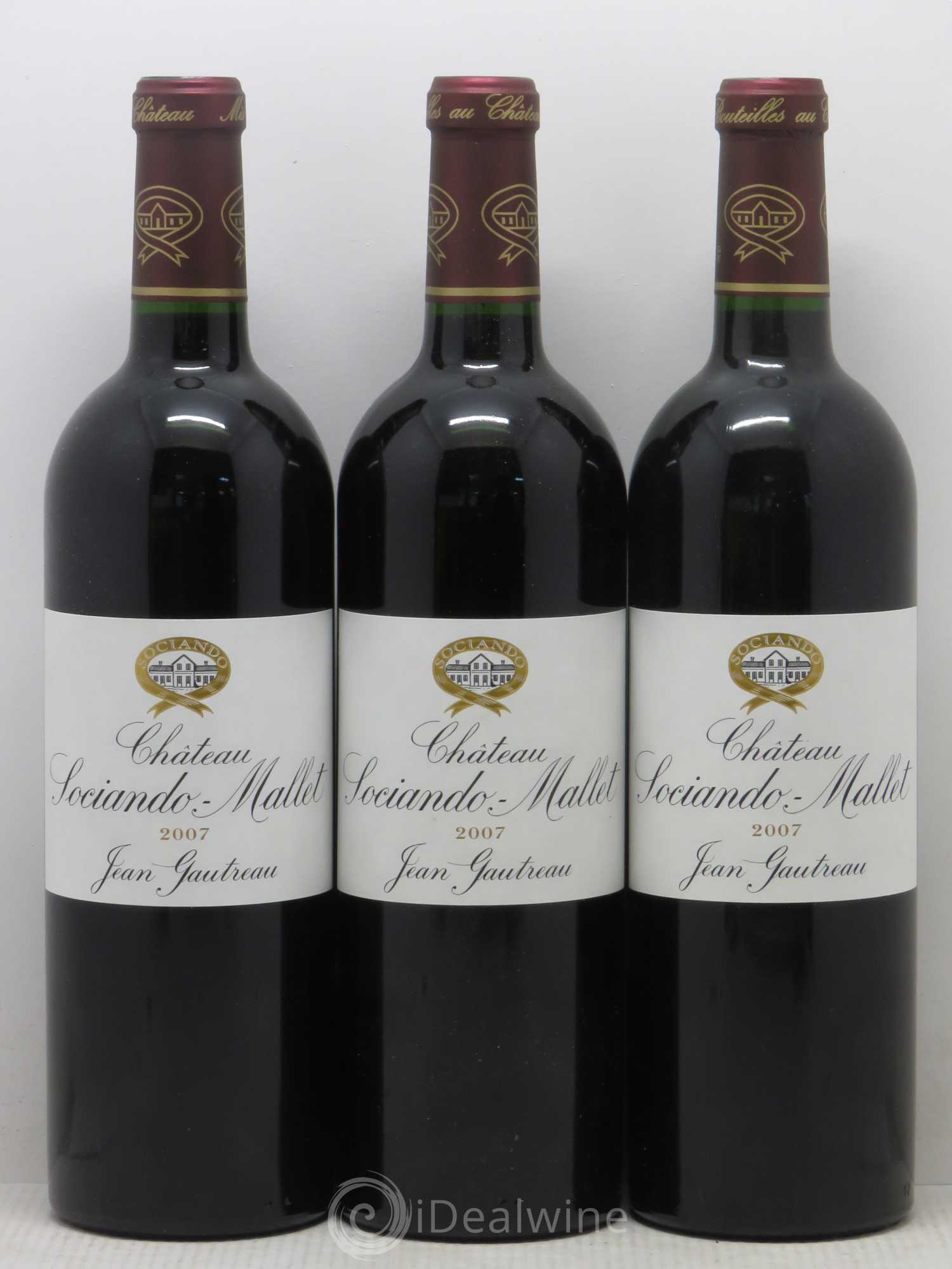 Château Sociando Mallet 2007 - Lot de 6 bouteilles - 1