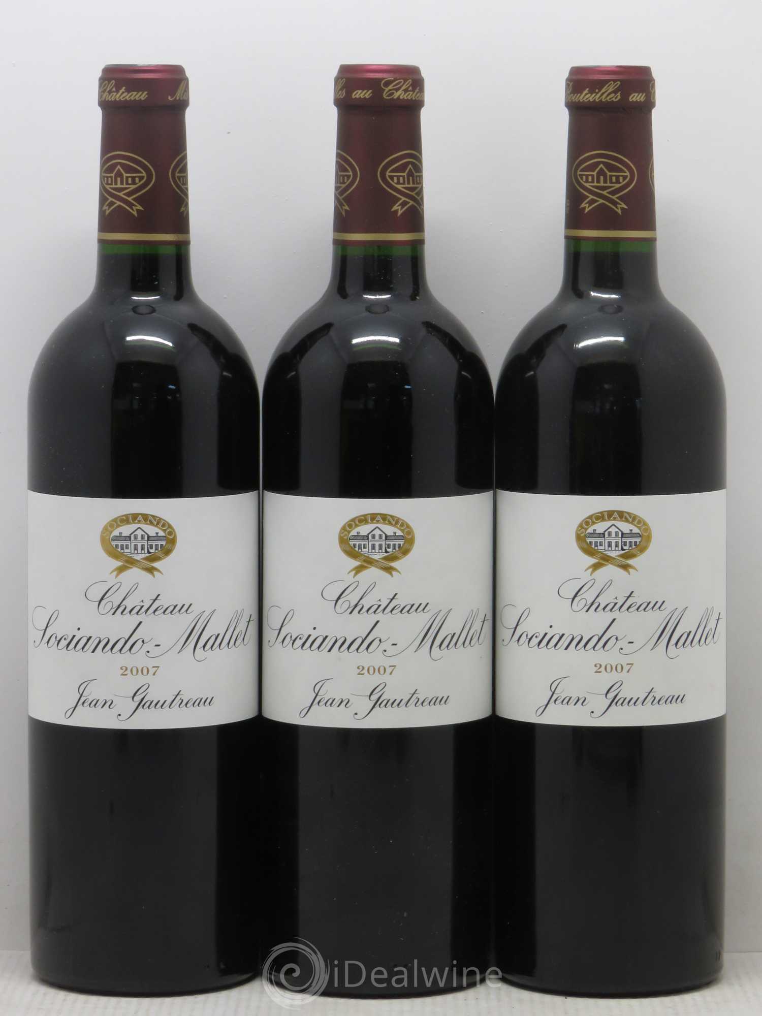 Château Sociando Mallet 2007 - Lot de 6 bouteilles - 2