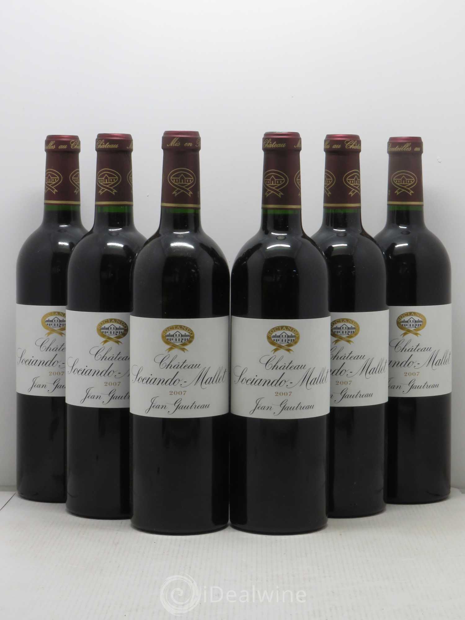 Château Sociando Mallet 2007 - Lot de 6 bouteilles - 0