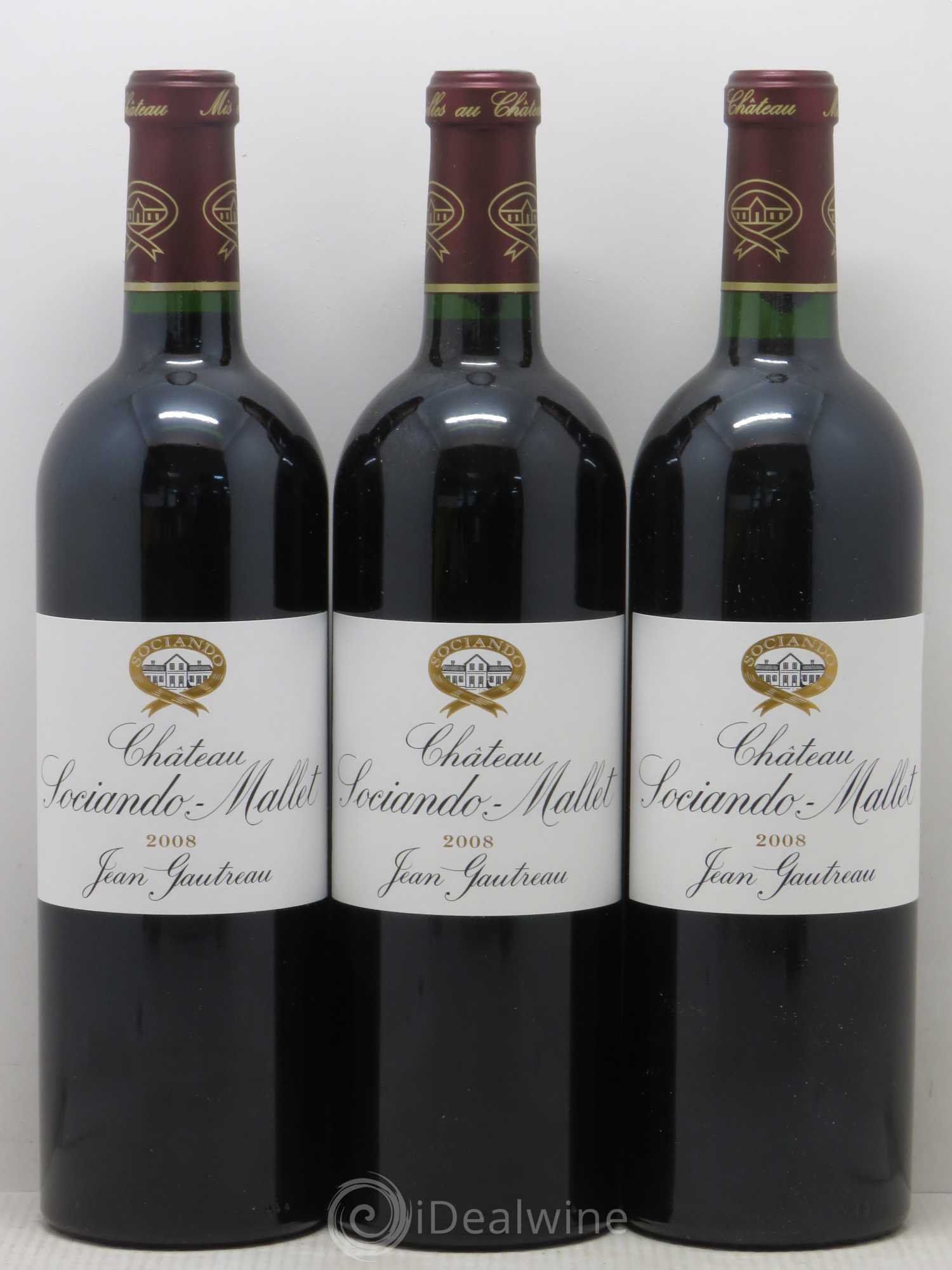 Château Sociando Mallet 2008 - Lot de 6 bouteilles - 1