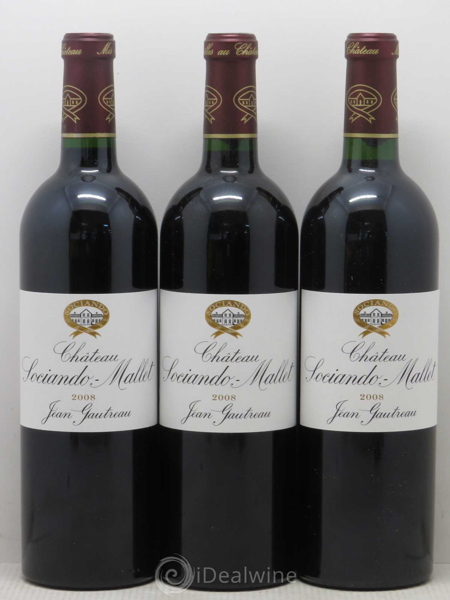 Château Sociando Mallet 2008 - Lot de 6 bouteilles - 2