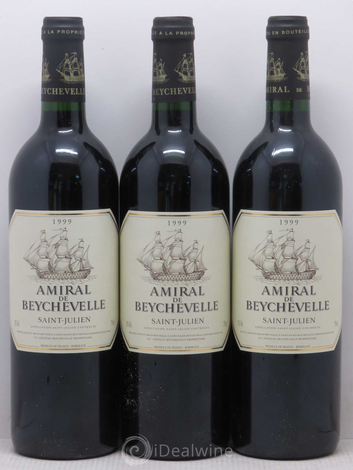 Amiral de Beychevelle Second Vin 1999 - Lot de 11 bouteilles - 1