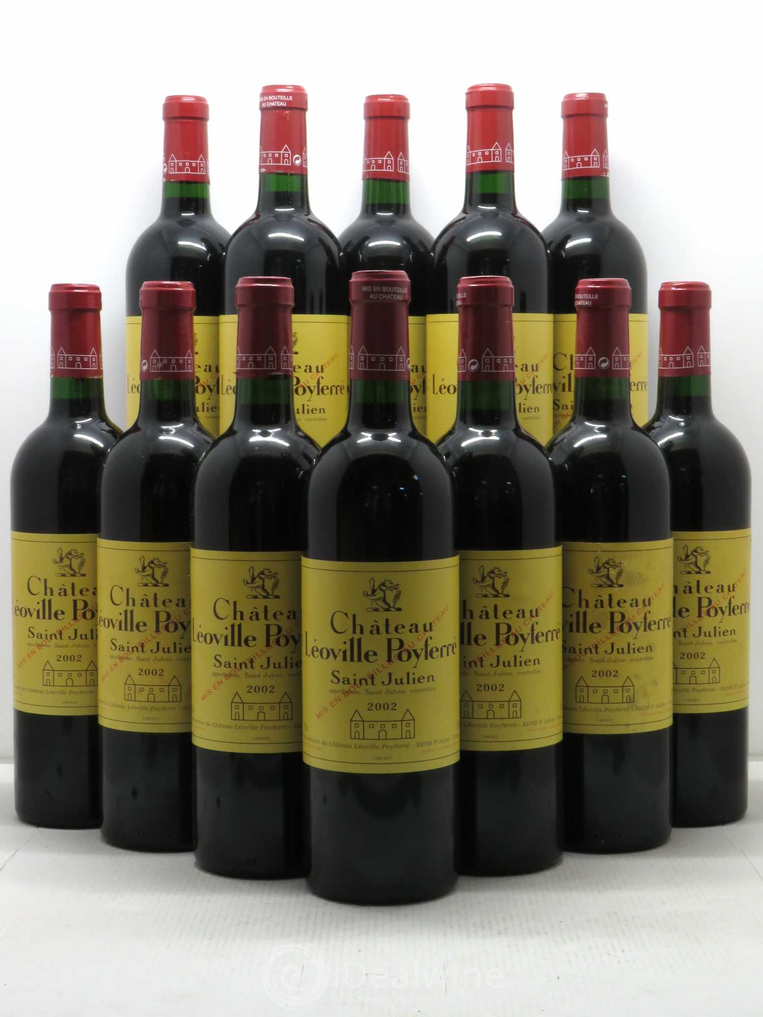 Château Léoville Poyferré 2ème Grand Cru Classé 2002 - Lot de 12 bouteilles - 0