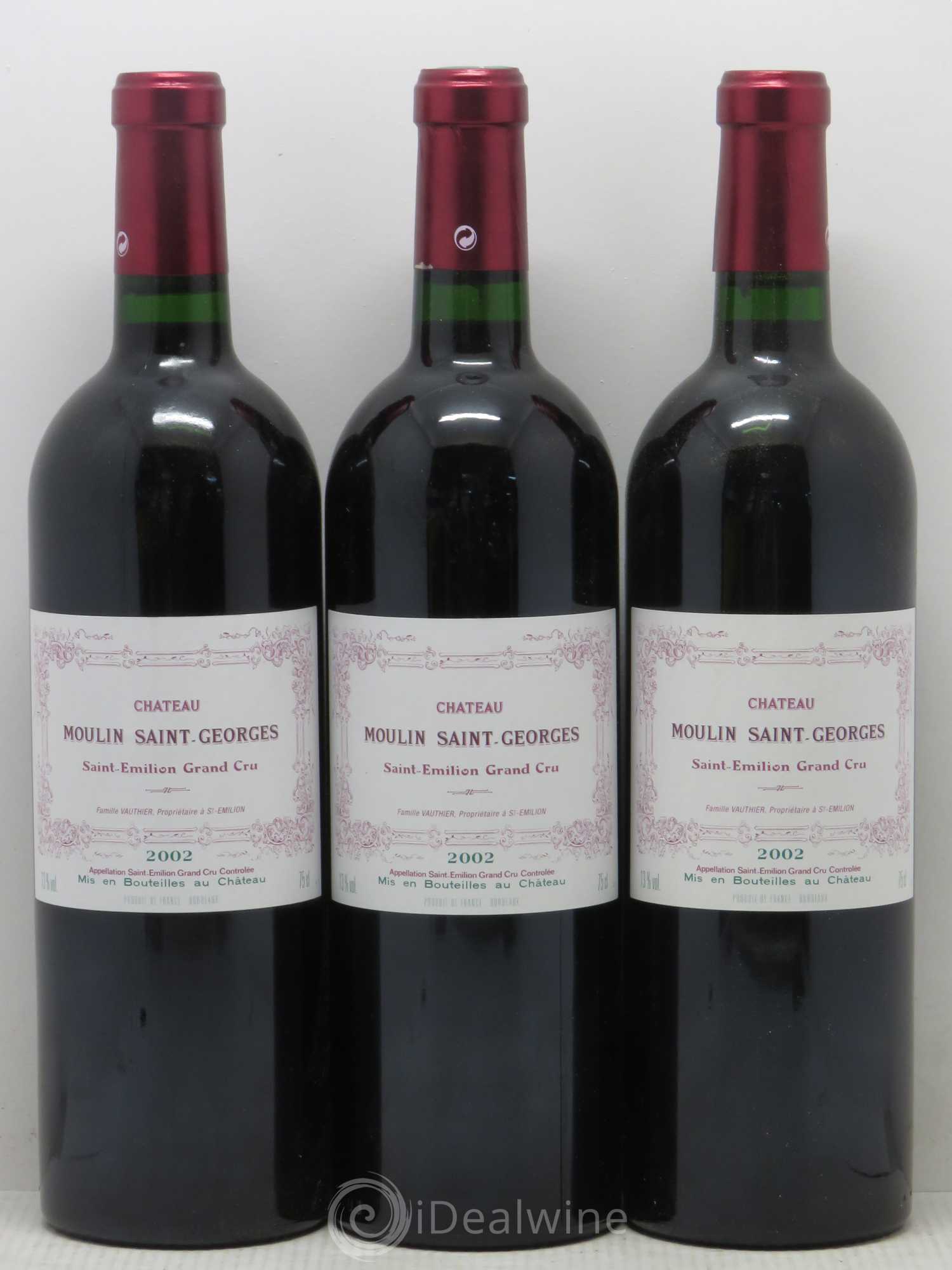Château Moulin Saint Georges 2002 - Lot de 12 bouteilles - 1