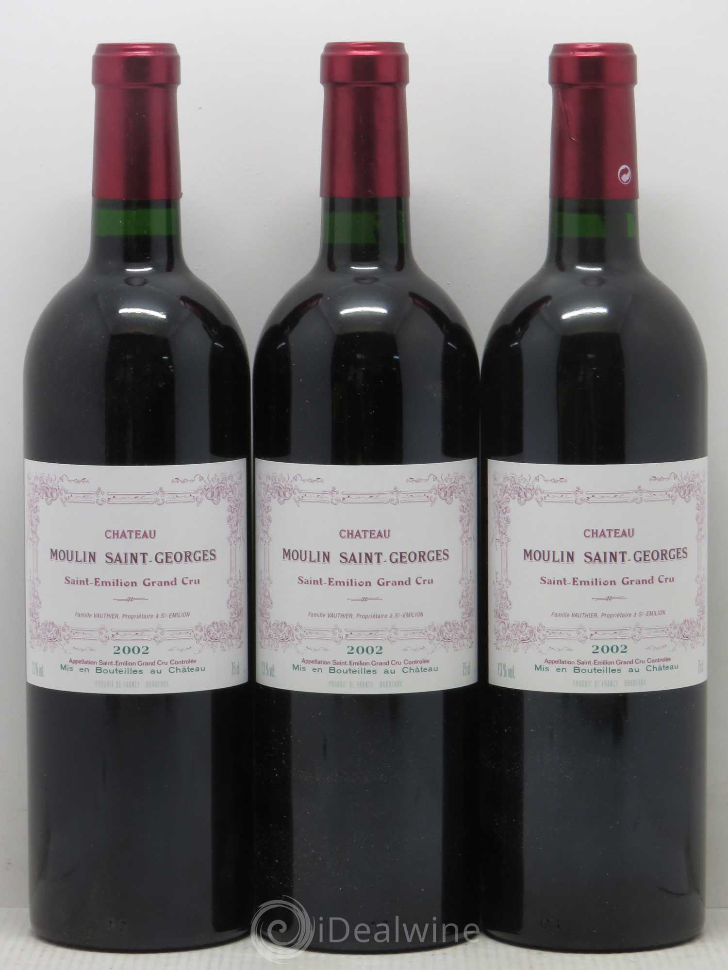 Château Moulin Saint Georges 2002 - Lot de 12 bouteilles - 2