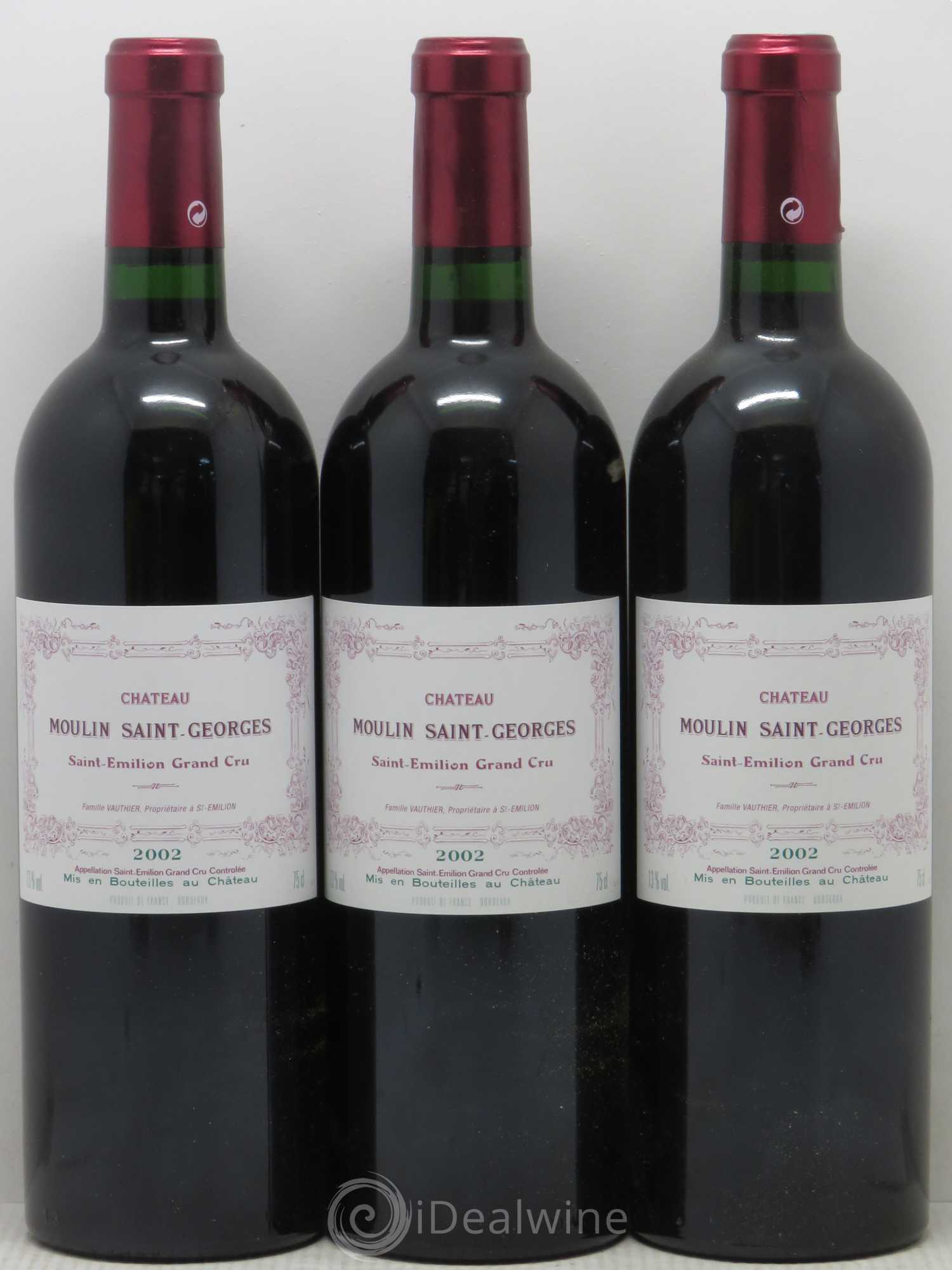 Château Moulin Saint Georges 2002 - Lot de 12 bouteilles - 3