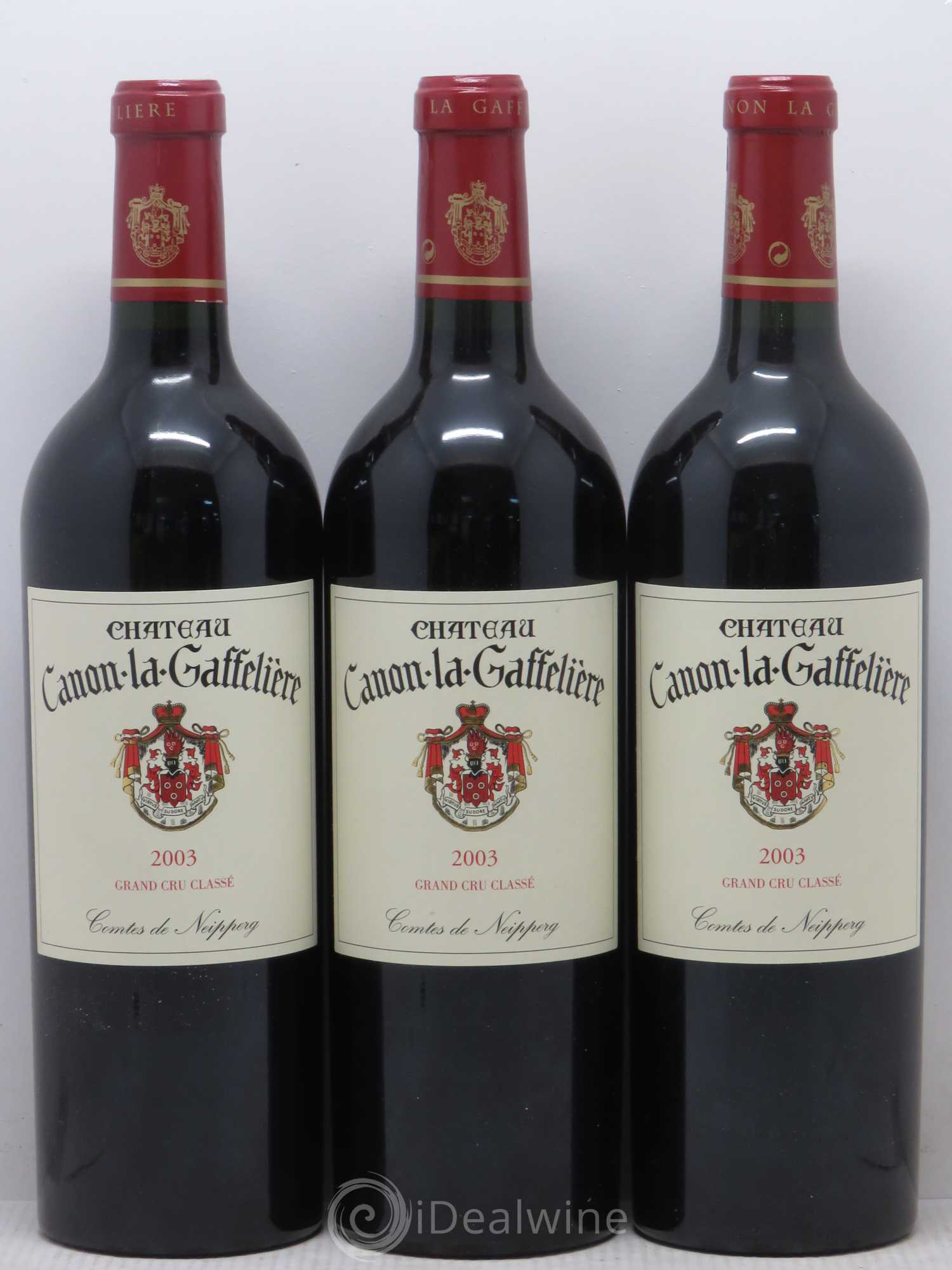 Château Canon la Gaffelière 1er Grand Cru Classé B 2003 - Lot de 12 bouteilles - 1