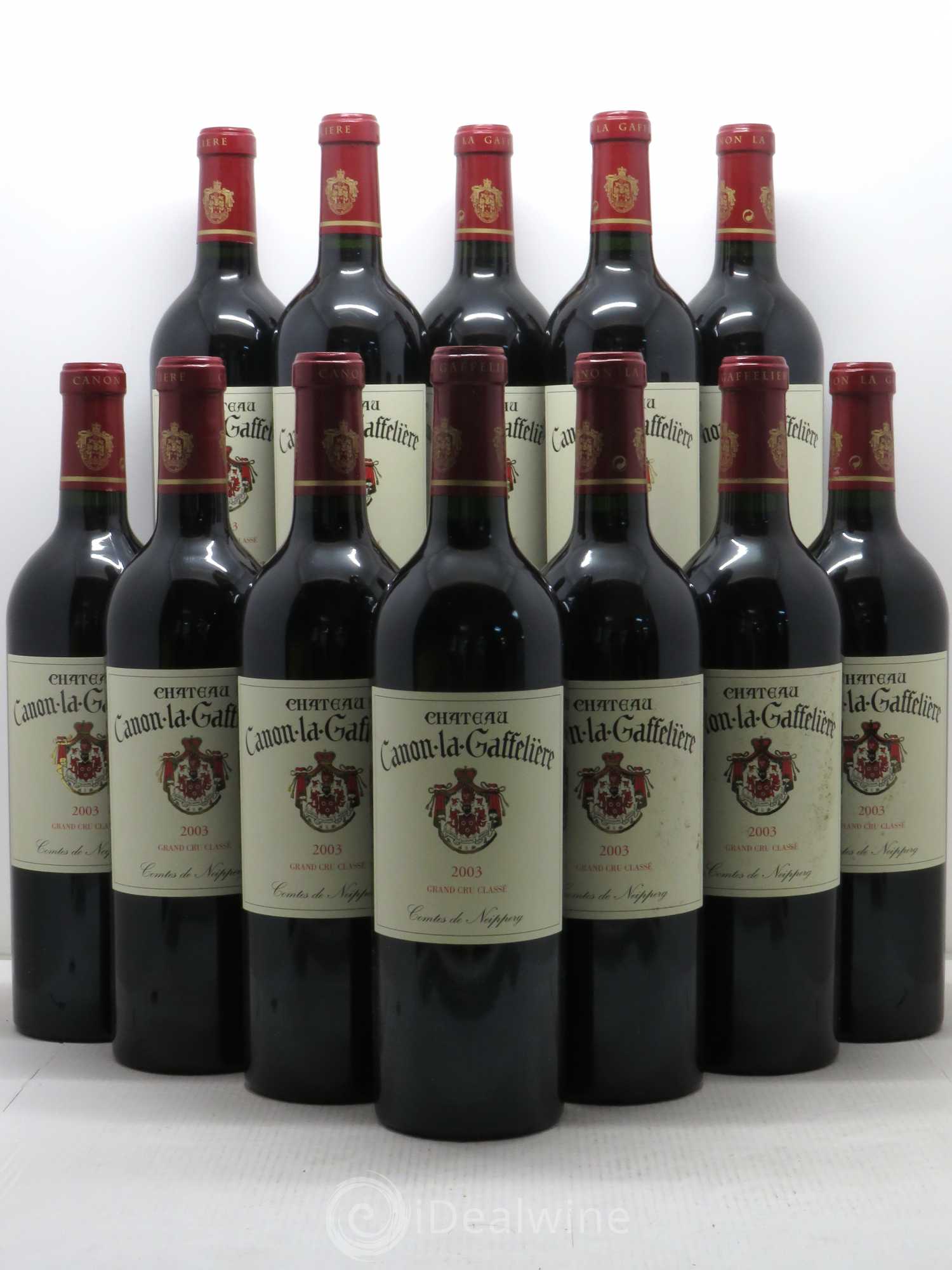 Château Canon la Gaffelière 1er Grand Cru Classé B 2003 - Lot de 12 bouteilles - 0