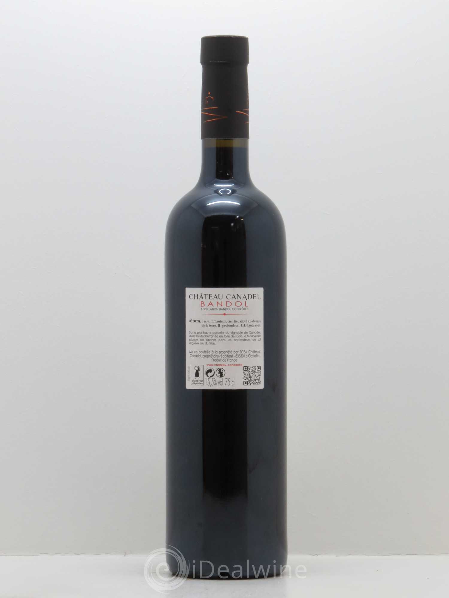 Bandol Château Canadel Altum Jacques et Caroline de Chateauvieux 2015 - Lot de 1 bouteille - 1