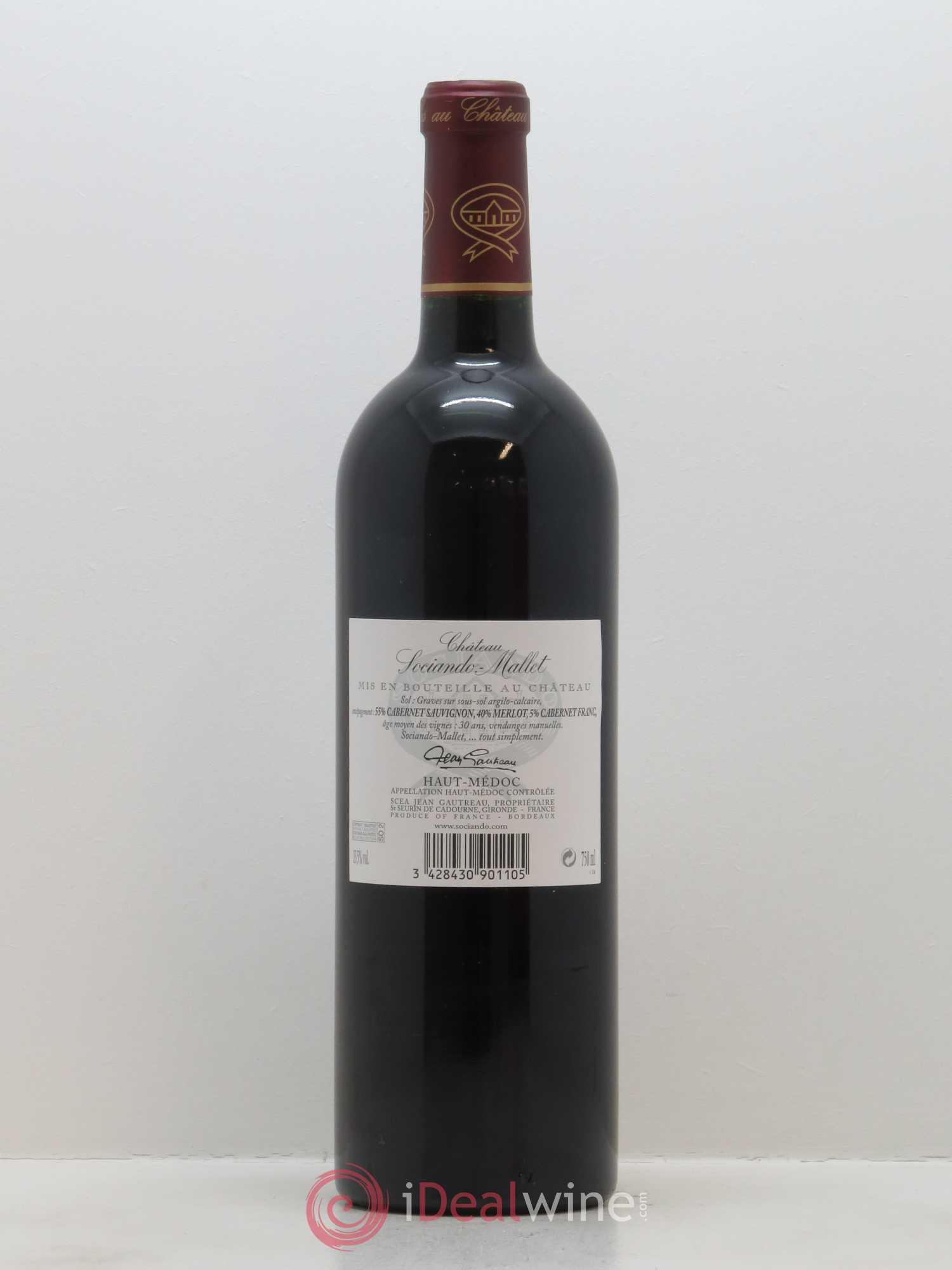 Château Sociando Mallet 2009 - Lot de 1 bouteille - 1