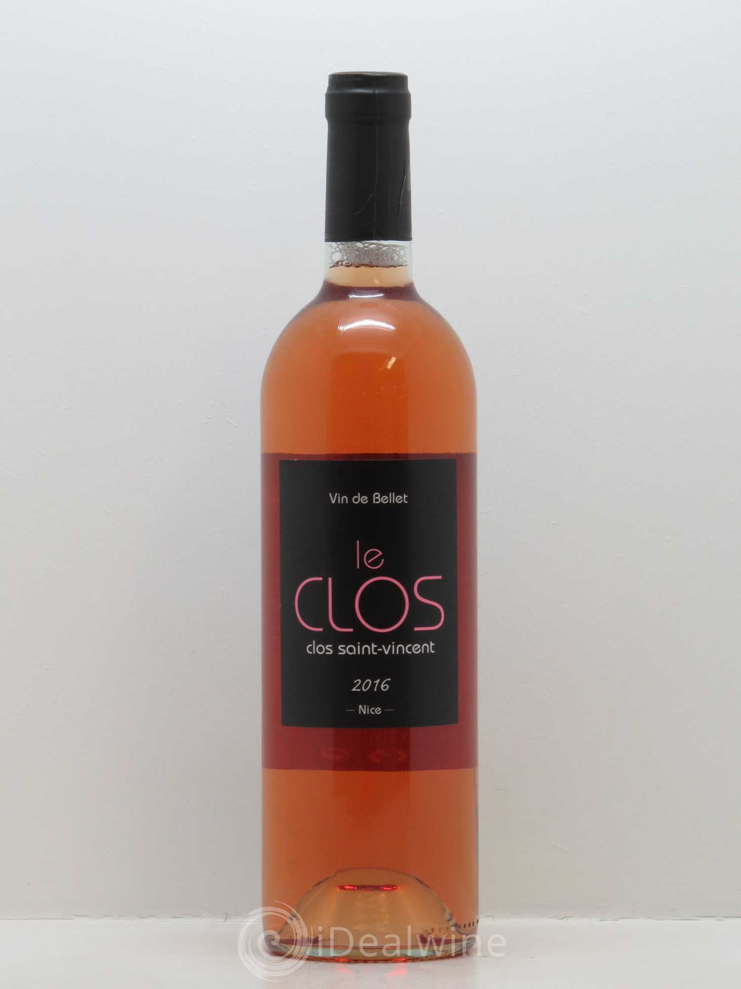 Bellet Clos Saint-Vincent Le Clos Famille Sicardi-Sergi 2016 - Lot de 1 bouteille - 0
