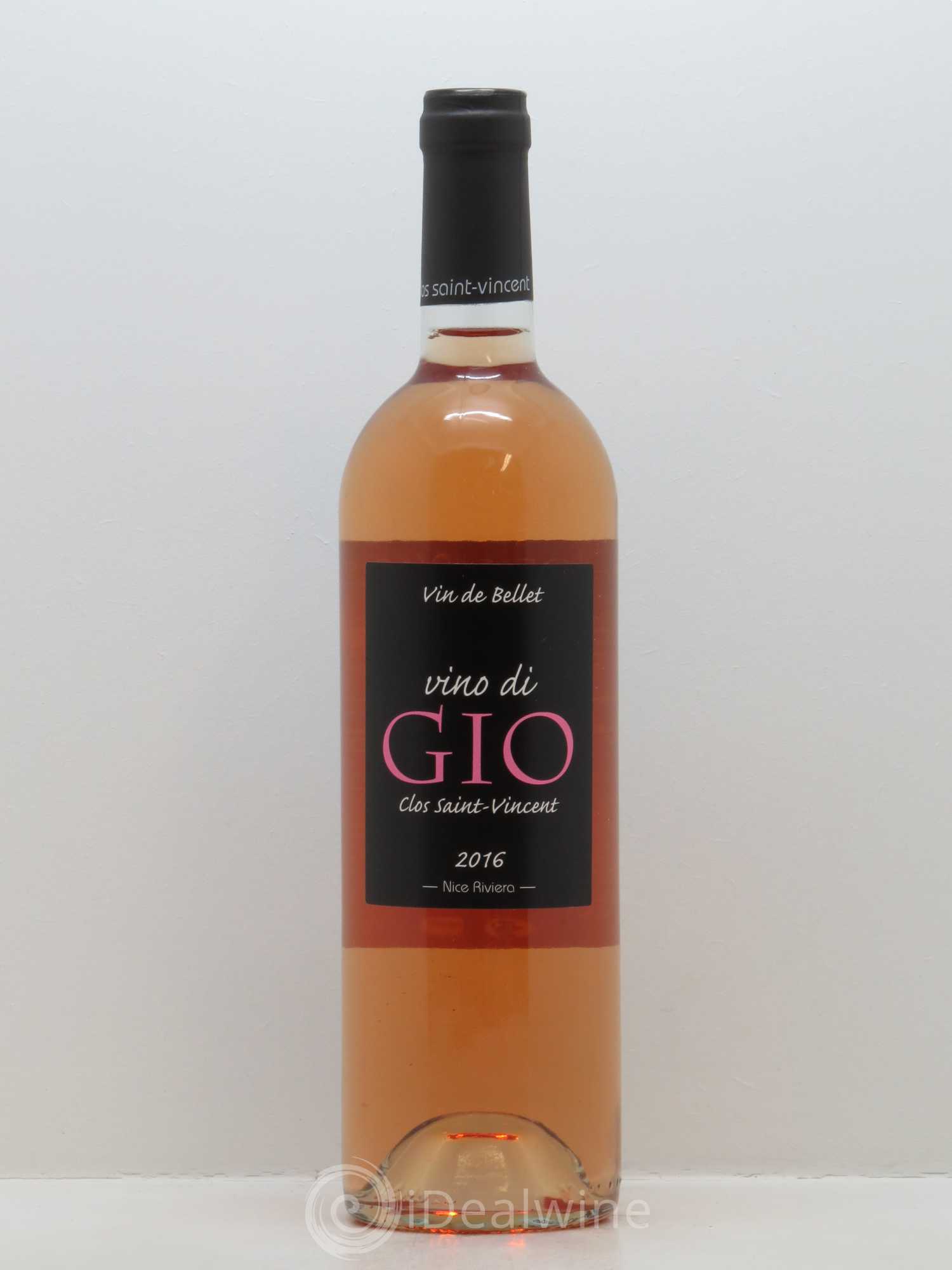 Bellet Clos Saint-Vincent Vino di Gio Famille Sicardi-Sergi 2016 - Lot de 1 bouteille - 0