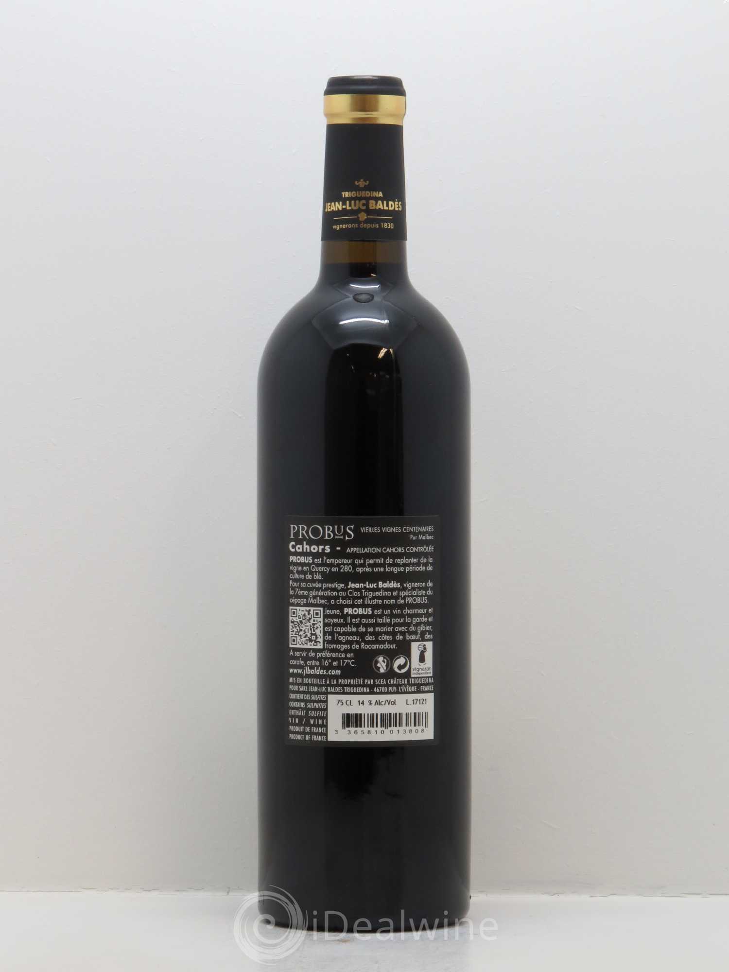 Cahors Clos Triguedina Probus Jean-Luc Baldès 2015 - Lot de 1 bouteille - 1
