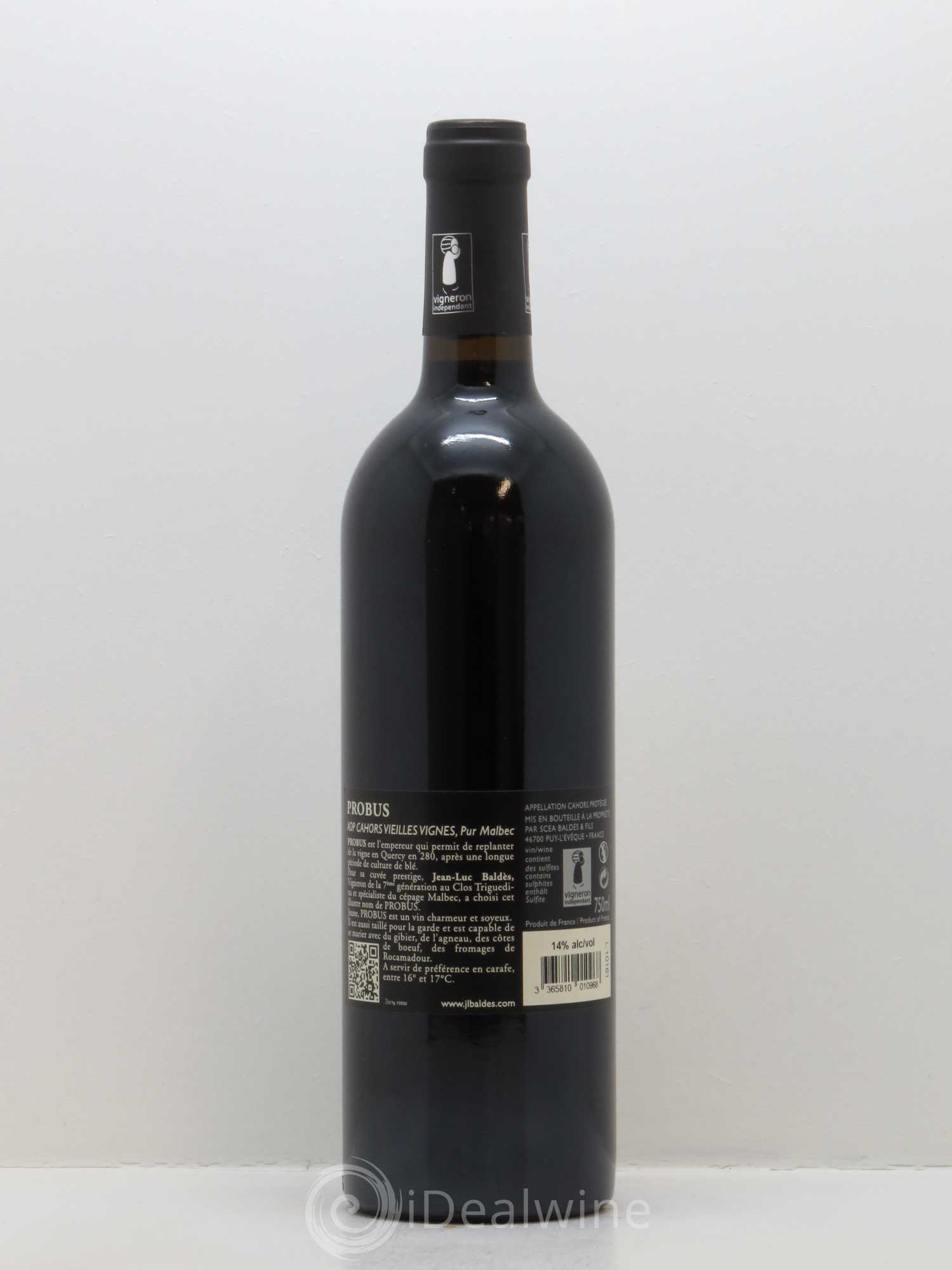 Cahors Clos Triguedina Probus Jean-Luc Baldès 2008 - Lot de 1 bouteille - 1