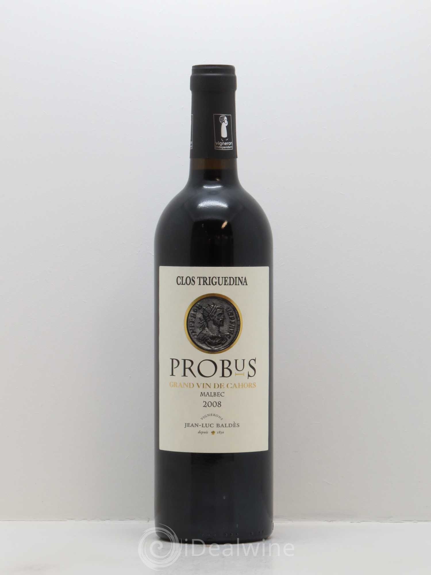 Cahors Clos Triguedina Probus Jean-Luc Baldès 2008 - Lot de 1 bouteille - 0