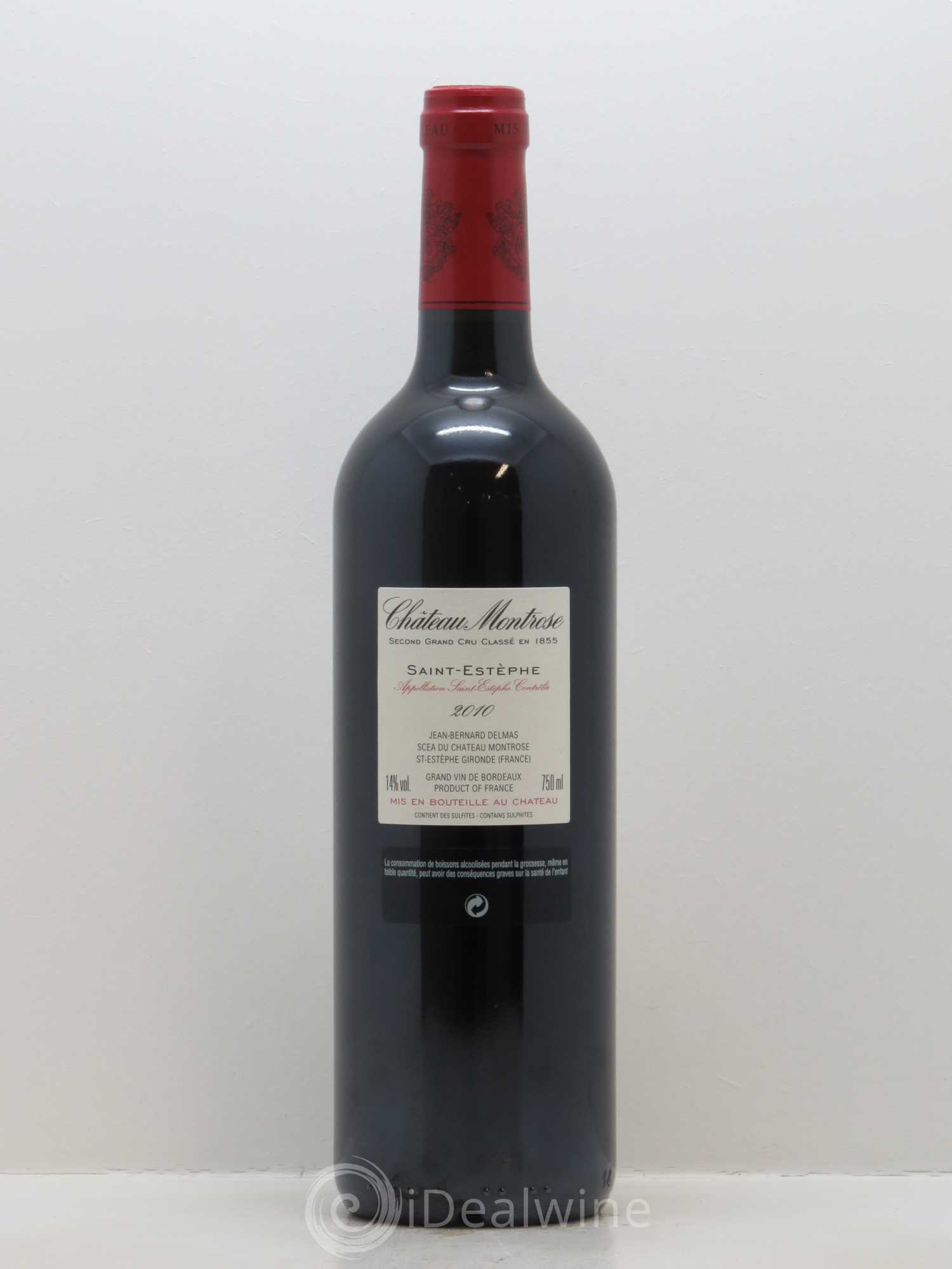 Château Montrose 2ème Grand Cru Classé 2010 - Lot de 1 bouteille - 1