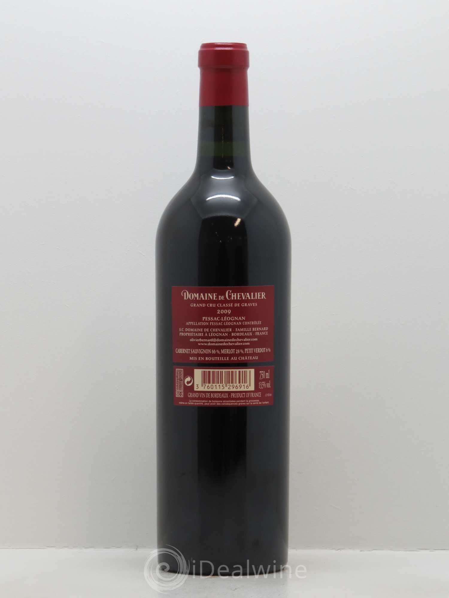 Domaine de Chevalier Cru Classé de Graves 2009 - Lot de 1 bouteille - 1