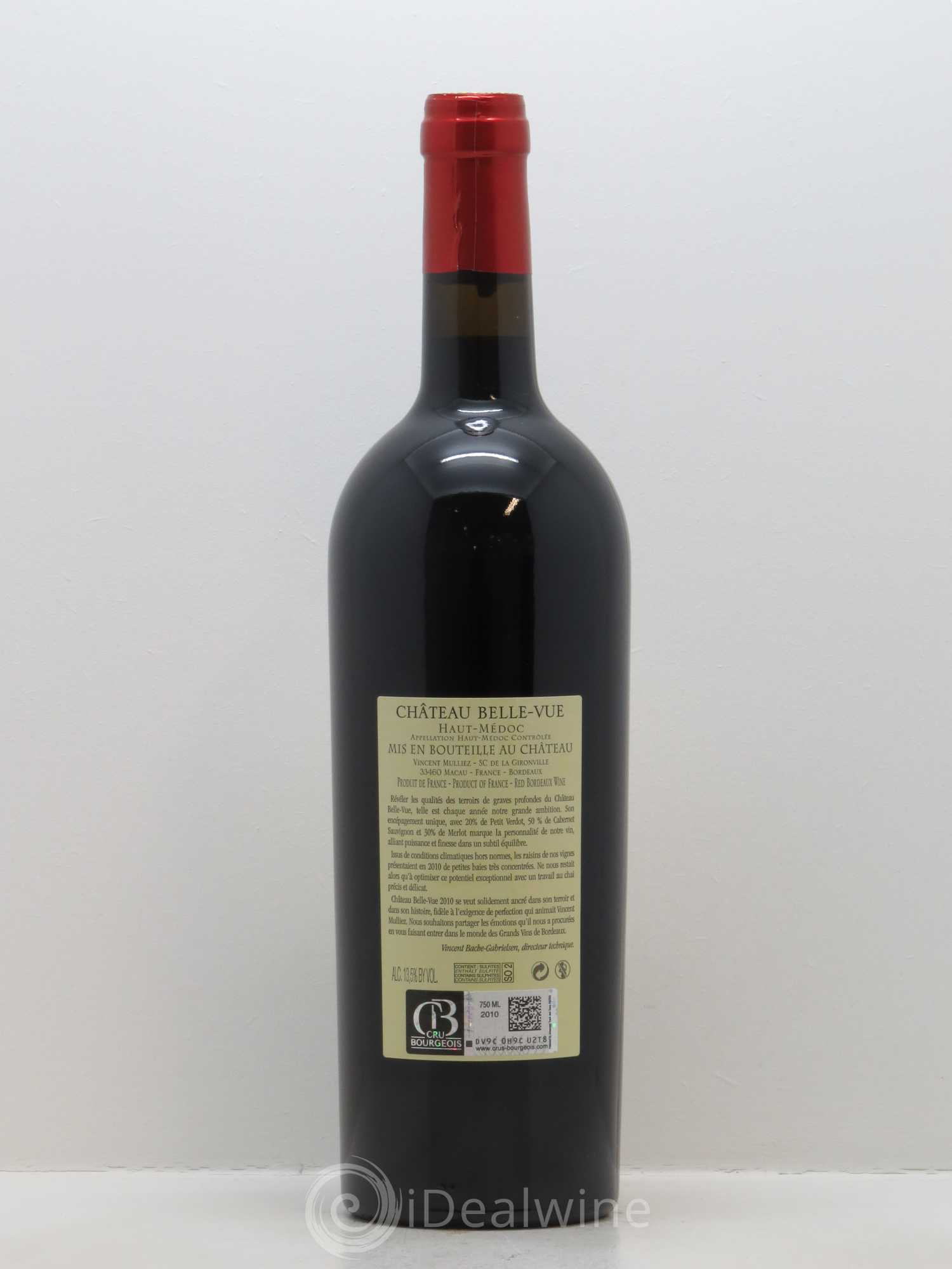 Château Belle-Vue 2010 - Lot de 1 bouteille - 1