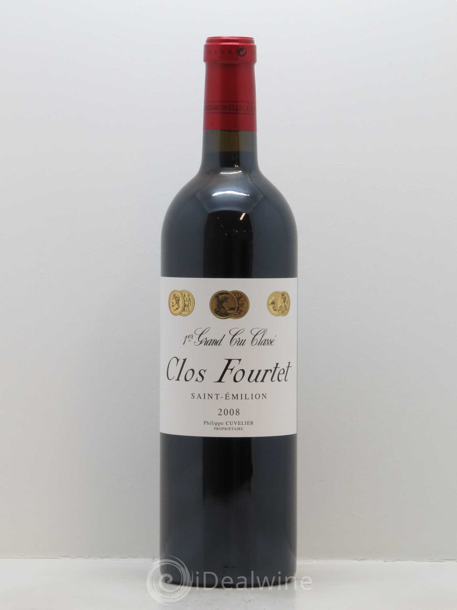 Clos Fourtet 1er Grand Cru Classé B 2008 - Lot de 1 bouteille - 0