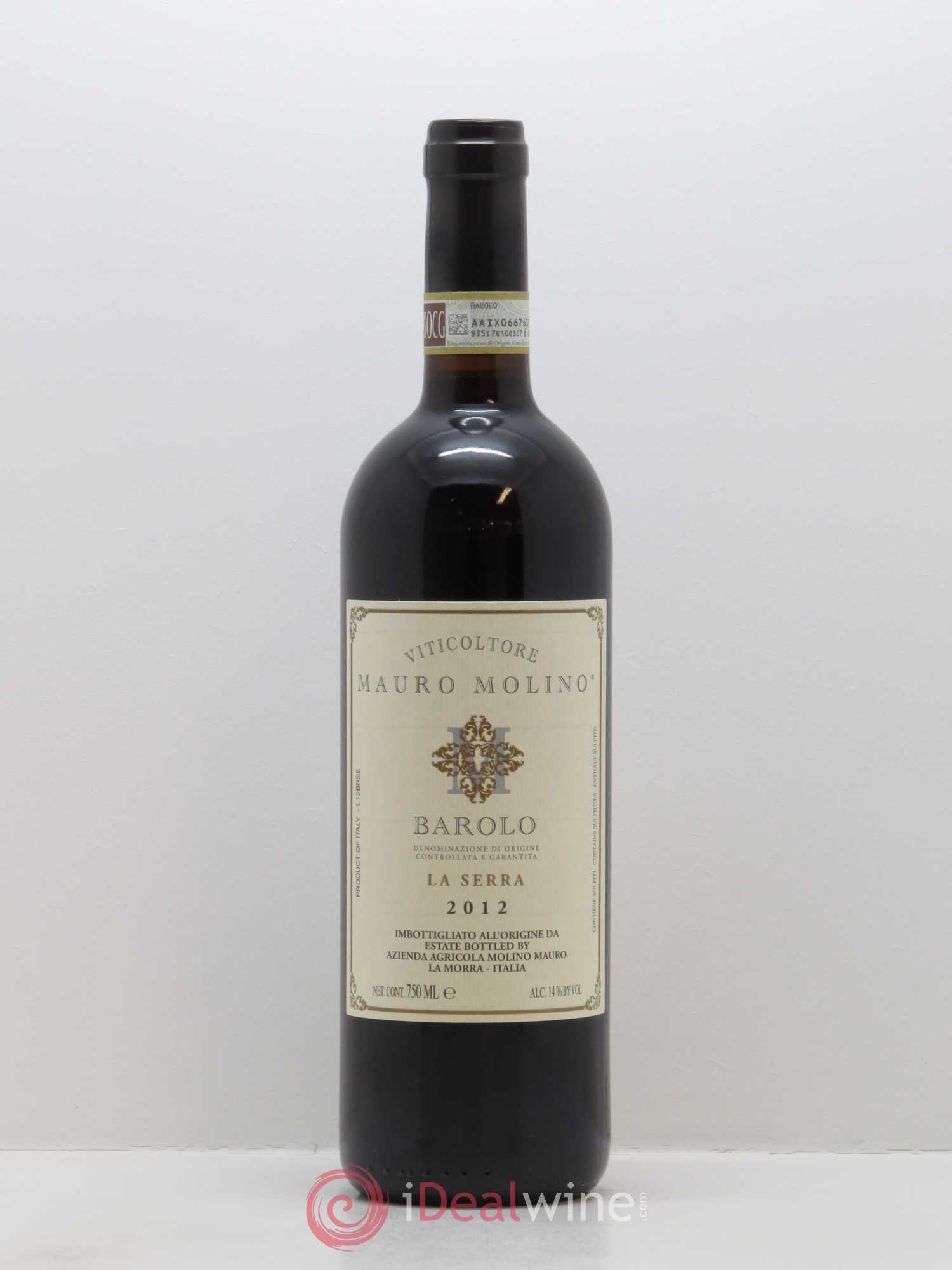 Barolo DOCG Mauro Molino La Serra 2012 - Lot de 1 bouteille - 0