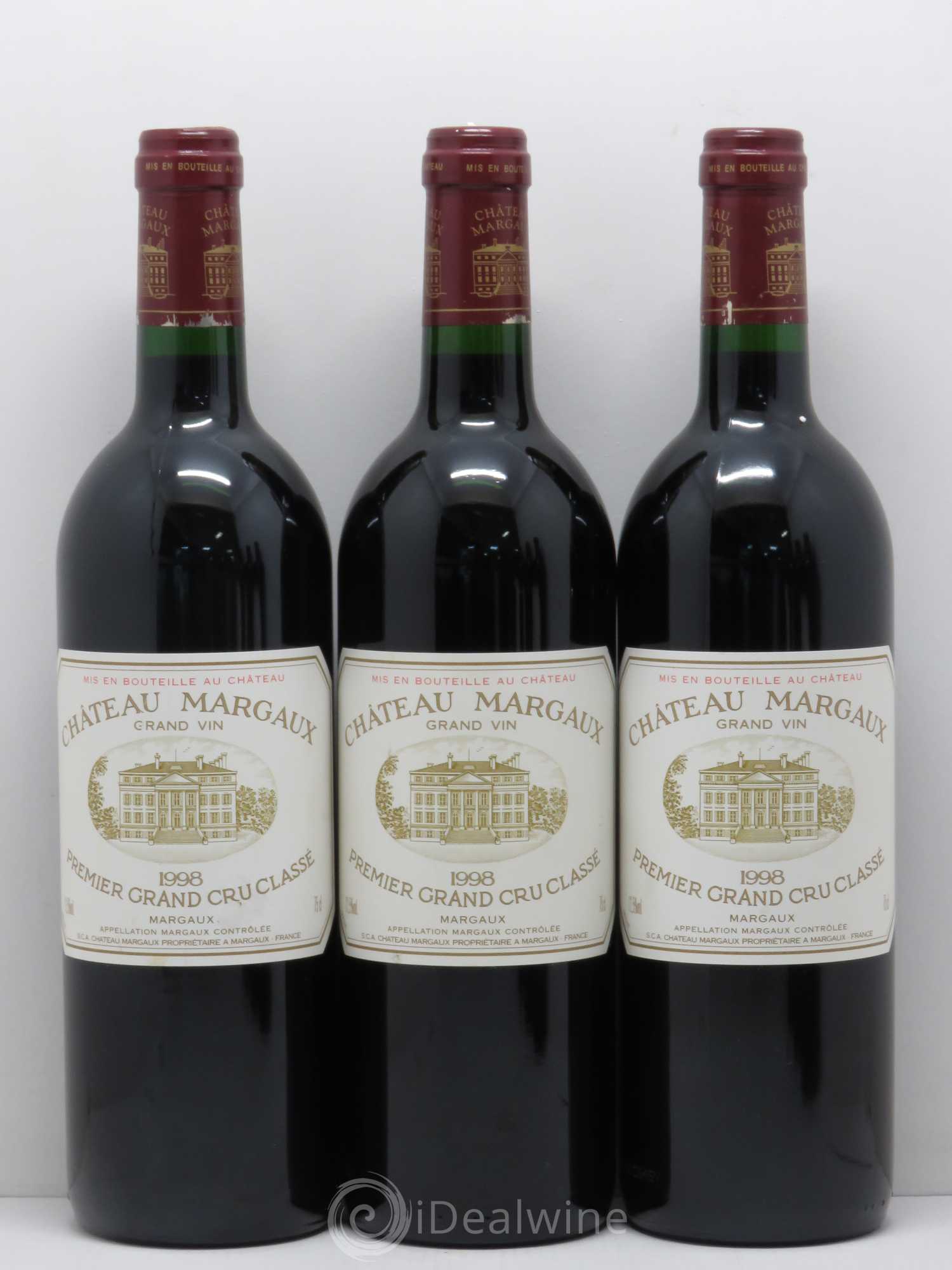 Château Margaux 1er Grand Cru Classé 1998 - Lot de 6 bouteilles - 1