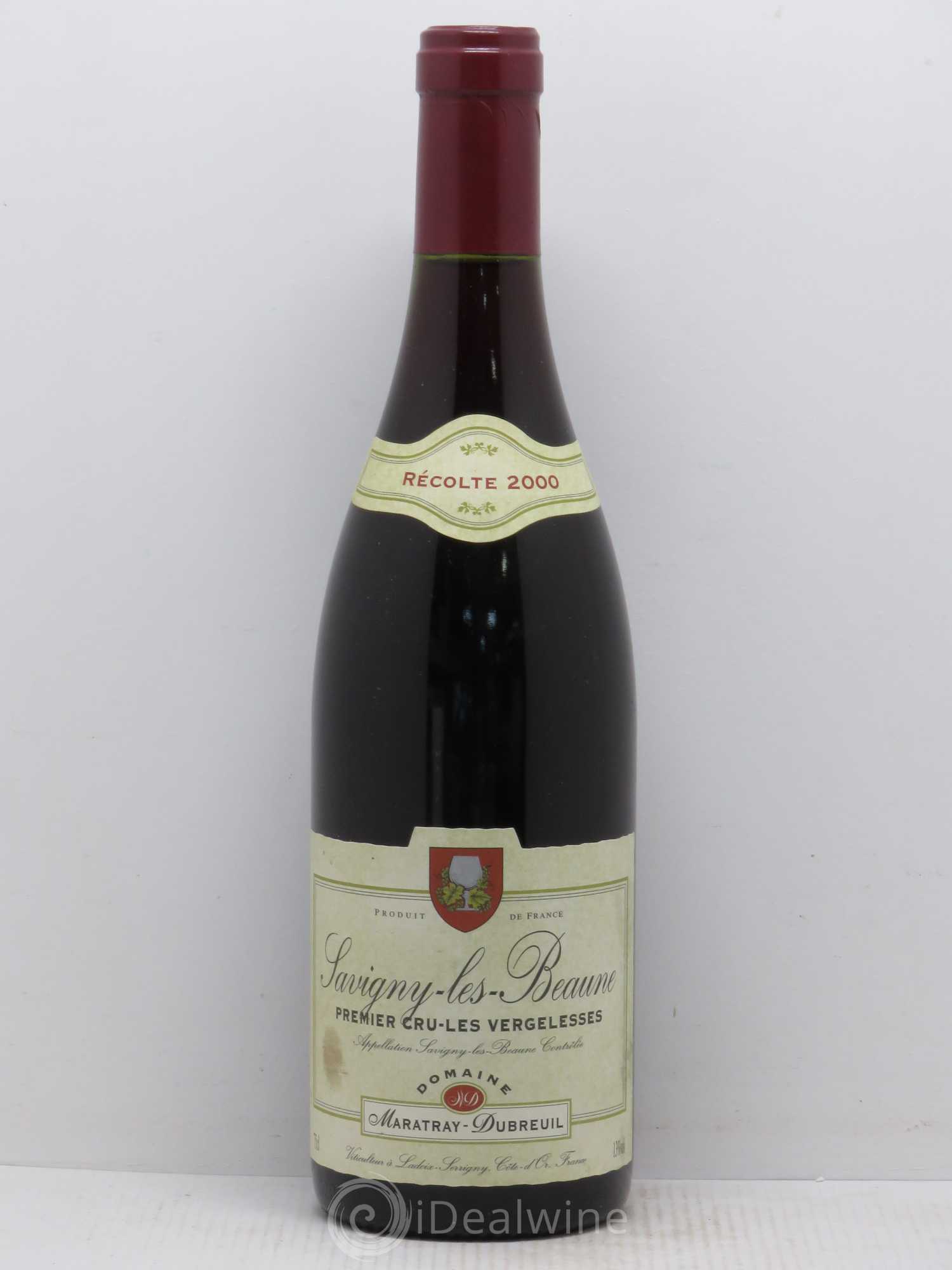 Savigny-lès-Beaune 1er Cru Les Vergelesses Maratray-Dubreuil 2000 - Posten von 1 Flasche - 0