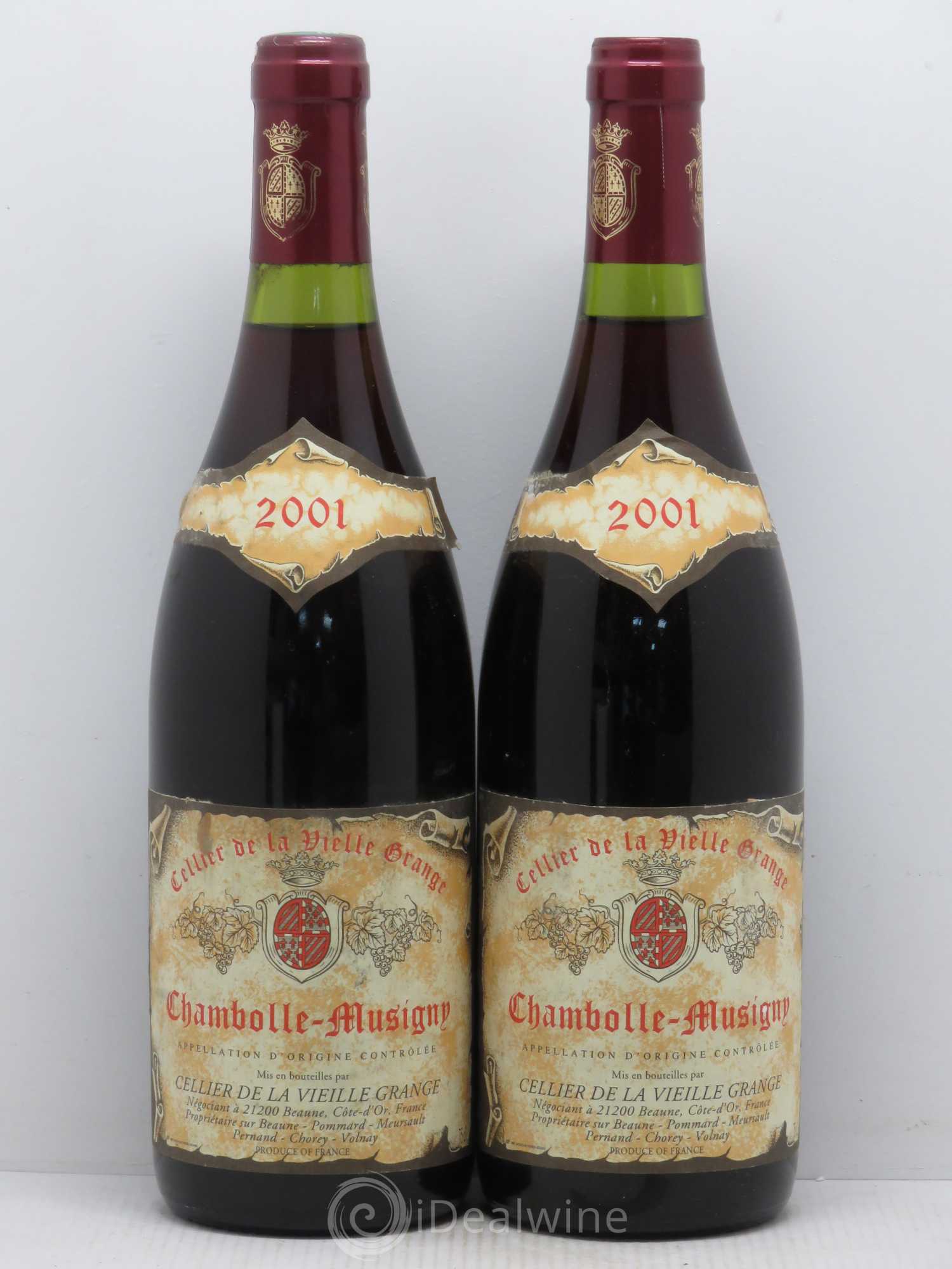 Chambolle-Musigny Cellier De La Vieille Grange 2001 - Posten von 2 Flaschen - 0