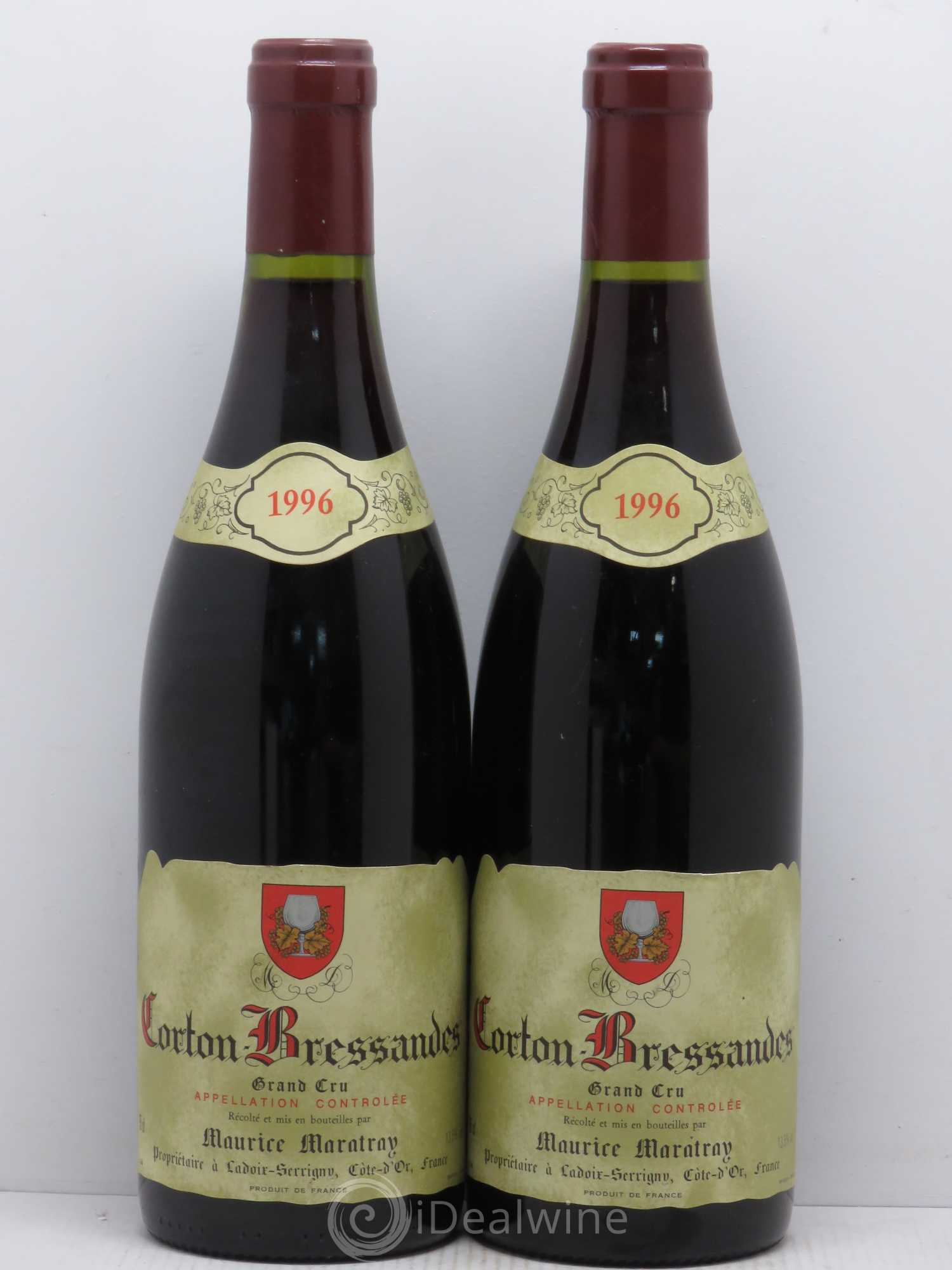 Corton Grand Cru Bressandes Maurice Maratray 1996 - Posten von 2 Flaschen - 0