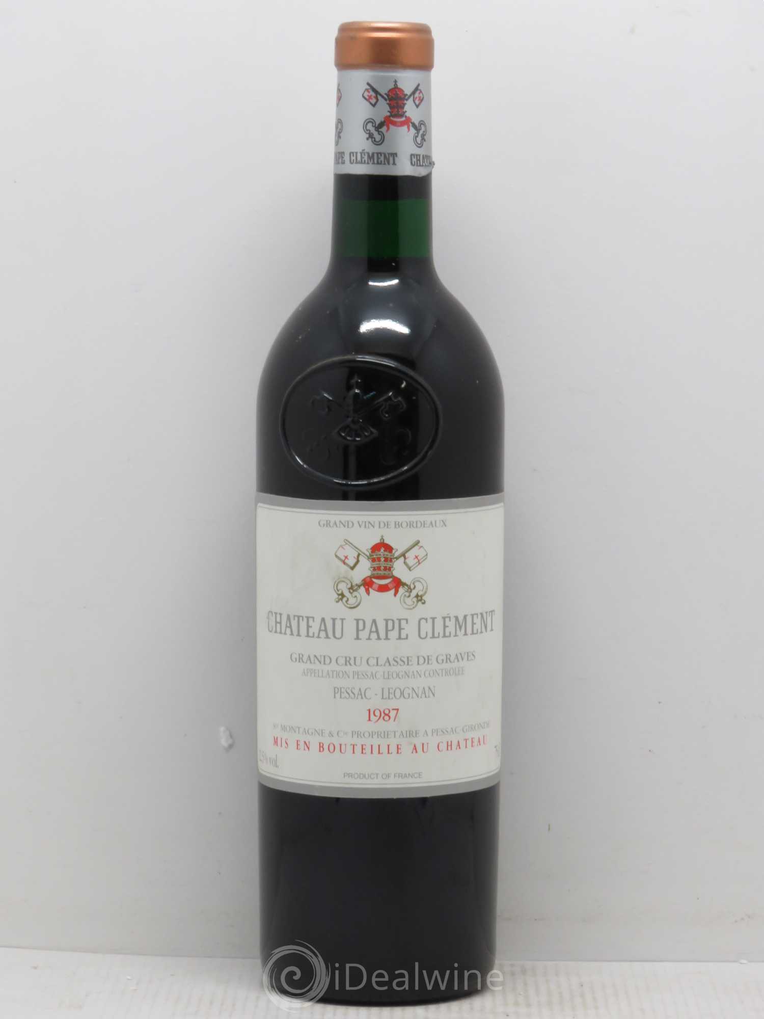 Château Pape Clément Cru Classé de Graves 1987 - Lot de 1 bouteille - 0