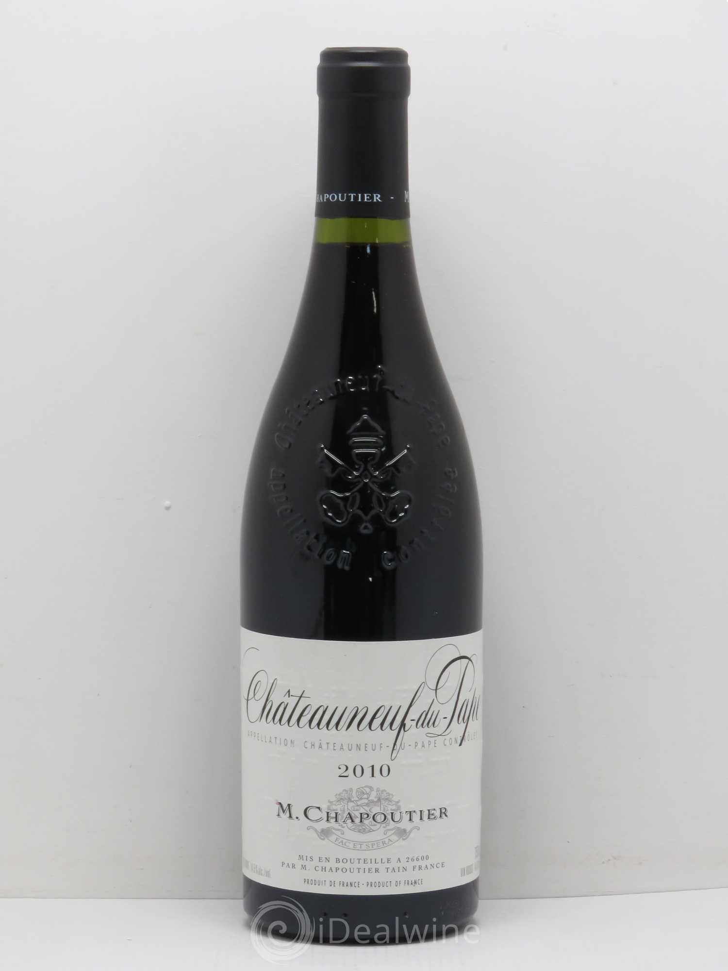 Châteauneuf-du-Pape Chapoutier (sans prix de réserve) 2010 - Posten von 1 Flasche - 0