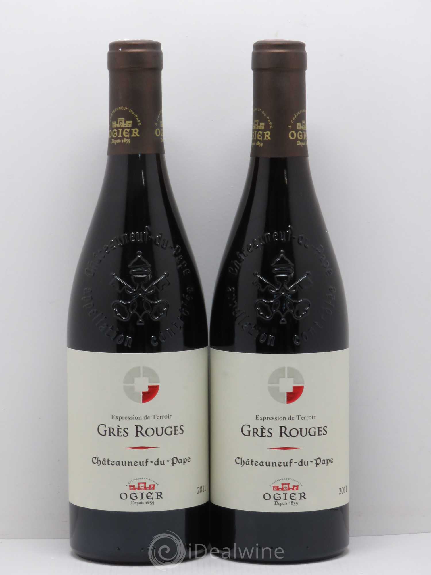 Châteauneuf-du-Pape Gres Rouges Ogier (no reserve) 2011 - Lot of 2 bottles - 0