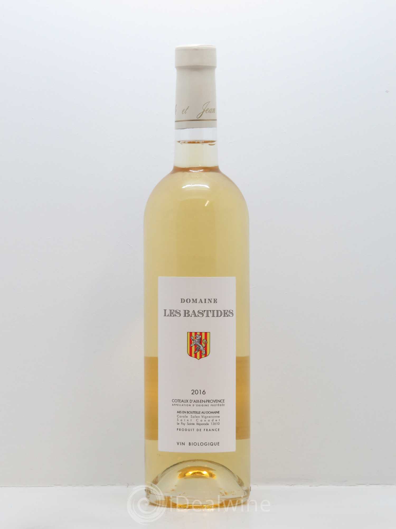 Coteaux d'Aix-en-Provence Les Bastides (Domaine) Famille Salen 2016 - Lot de 1 bouteille - 0