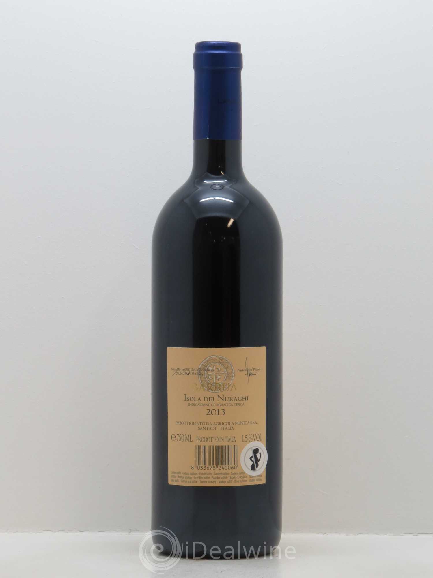 Isola dei Nuraghi IGT Barrua Agricola Punica 2013 - Lot de 1 bouteille - 1
