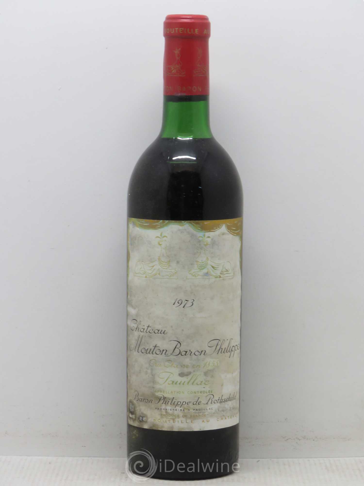 Château d' Armailhac - Mouton Baron(ne) Philippe 5ème Grand Cru Classé 1973 - Lot de 1 bouteille - 0