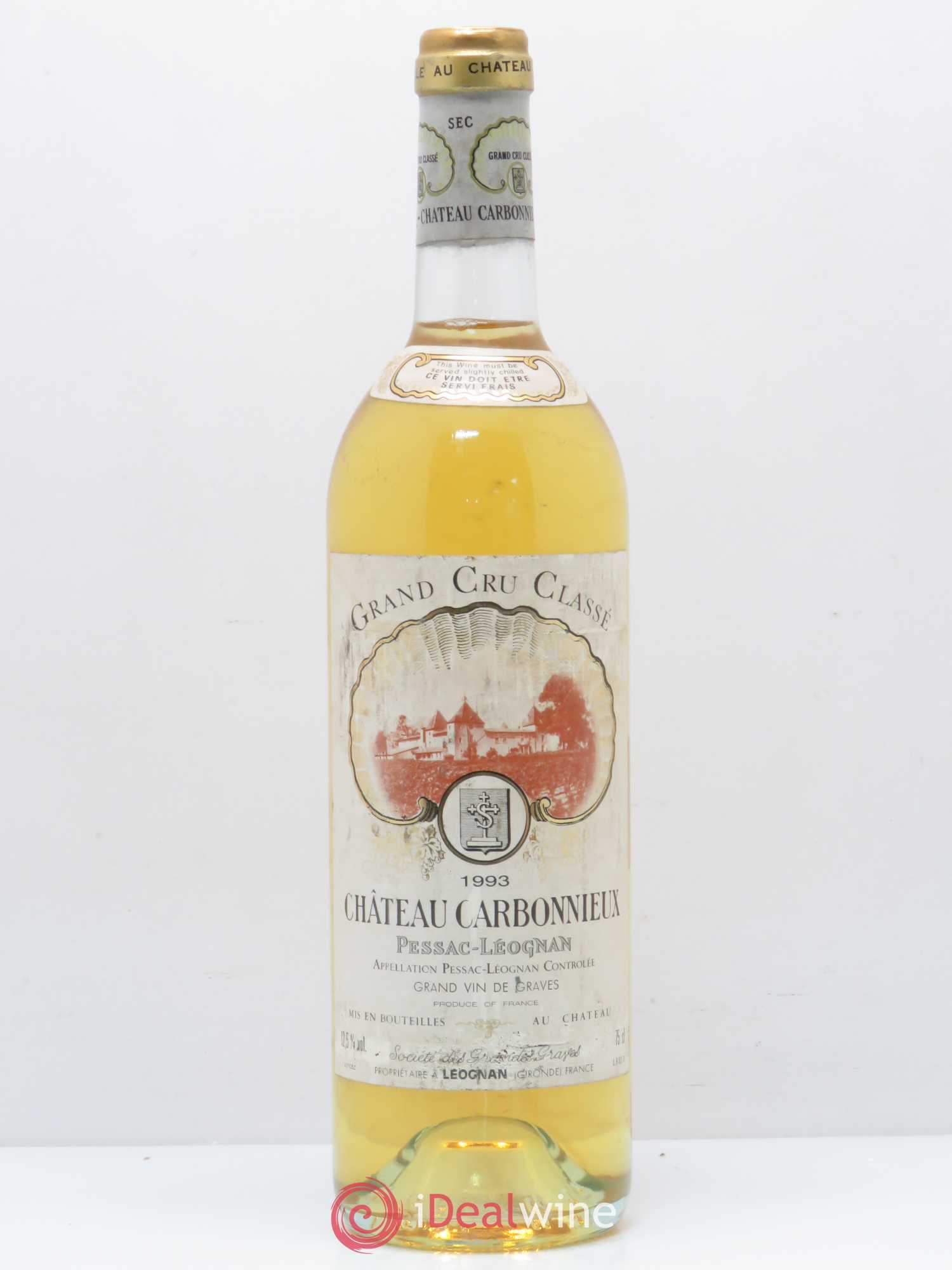 Château Carbonnieux Cru Classé de Graves 1993 - Lot de 1 bouteille - 0