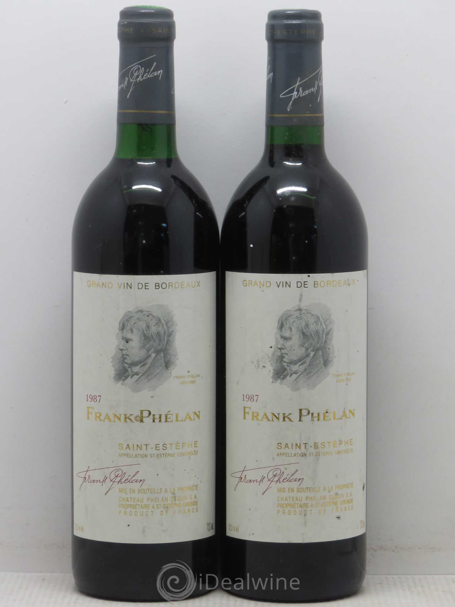 Frank Phélan Second Vin 1987 - Lot de 2 bouteilles - 0