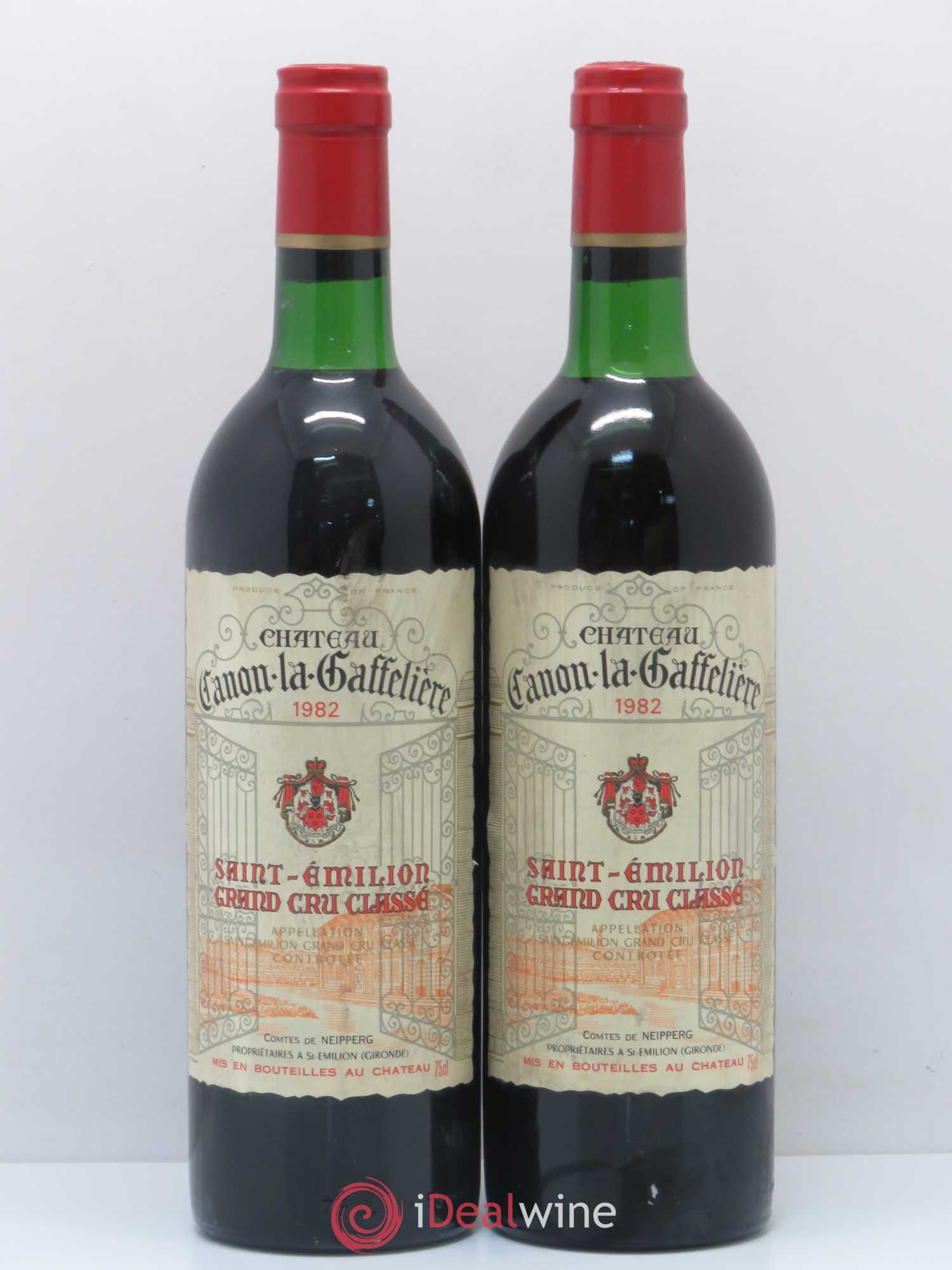 Château Canon la Gaffelière 1er Grand Cru Classé B 1982 - Lot de 2 bouteilles - 0