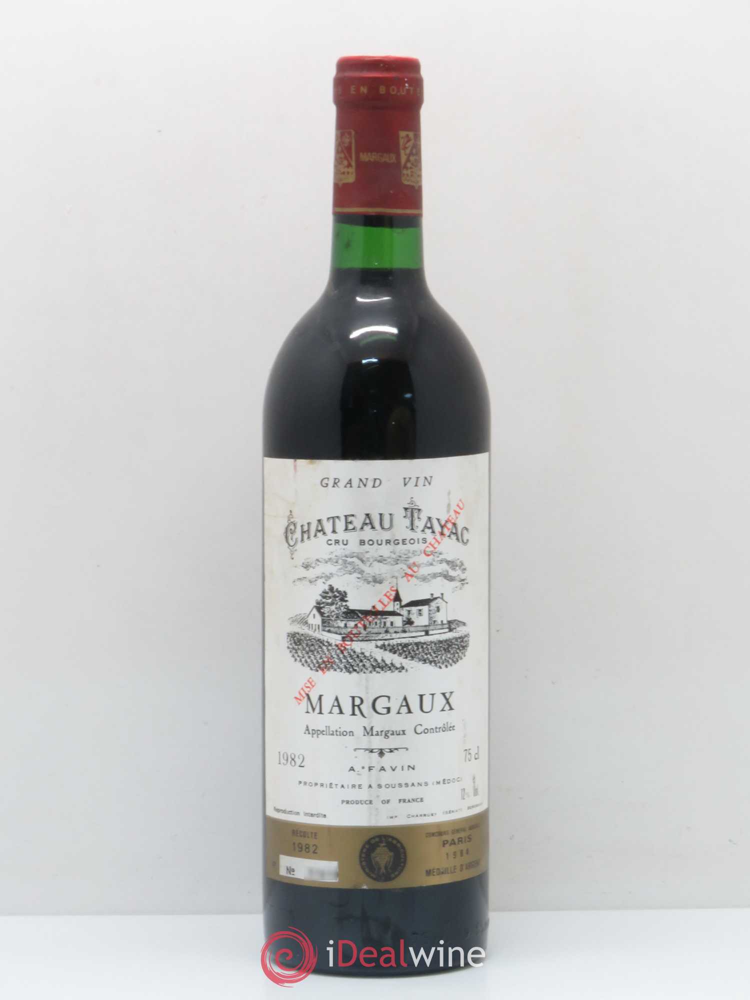 Château Tayac Cru Bourgeois 1982 - Lot de 1 bouteille - 0