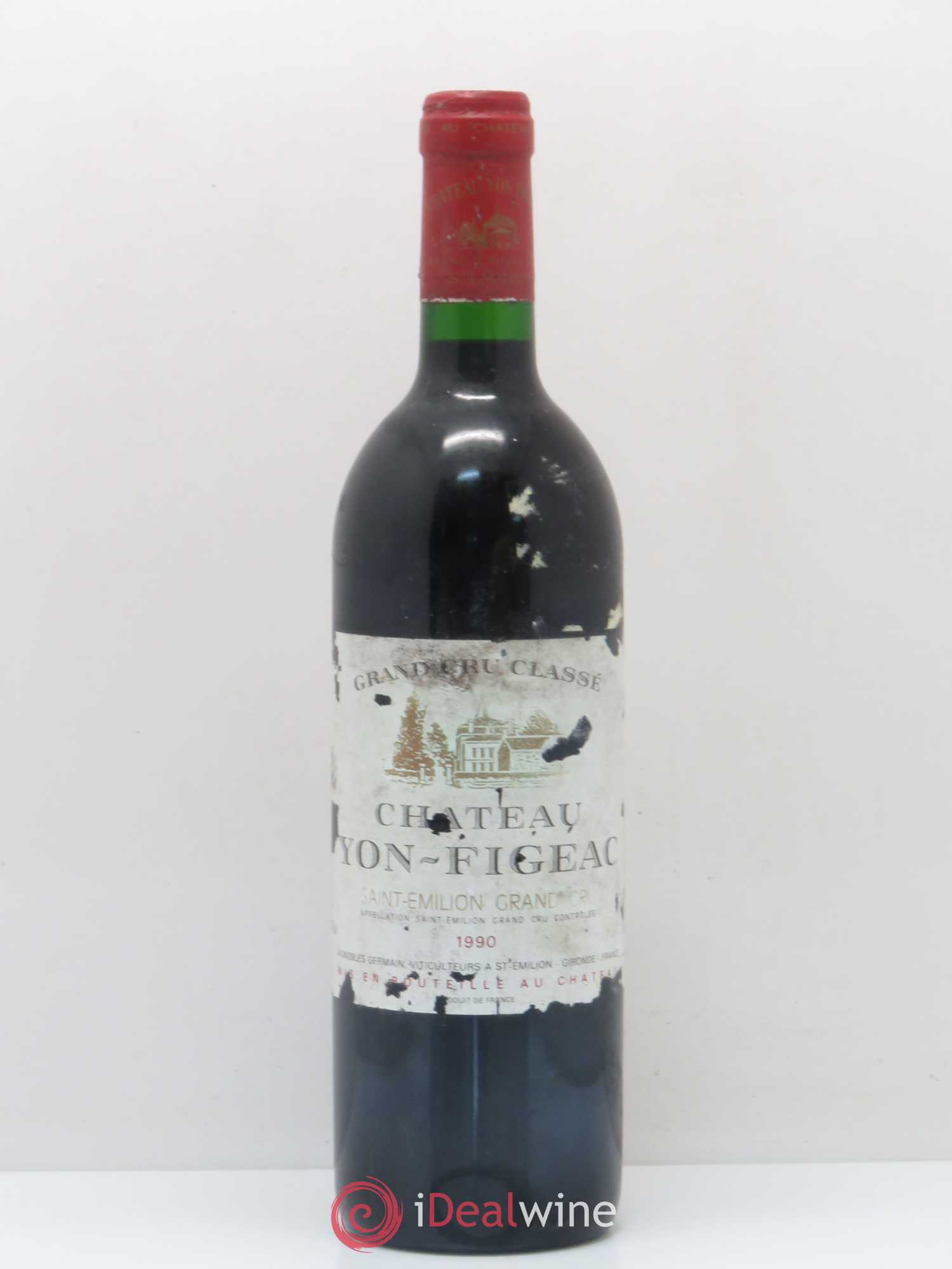 Château Yon Figeac Grand Cru Classé 1990 - Lot de 1 bouteille - 0