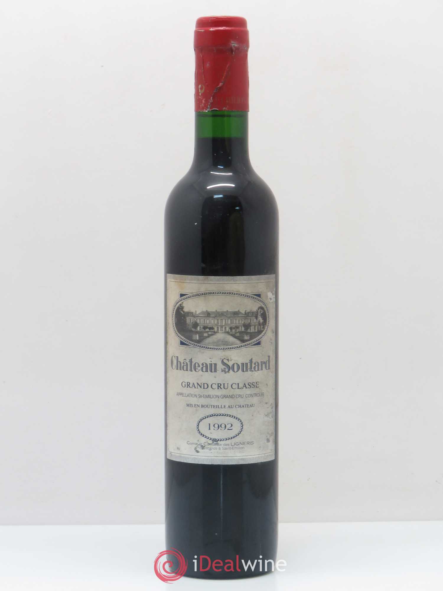 Château Soutard Grand Cru Classé 1992 - Lot de 1 bouteille - 0
