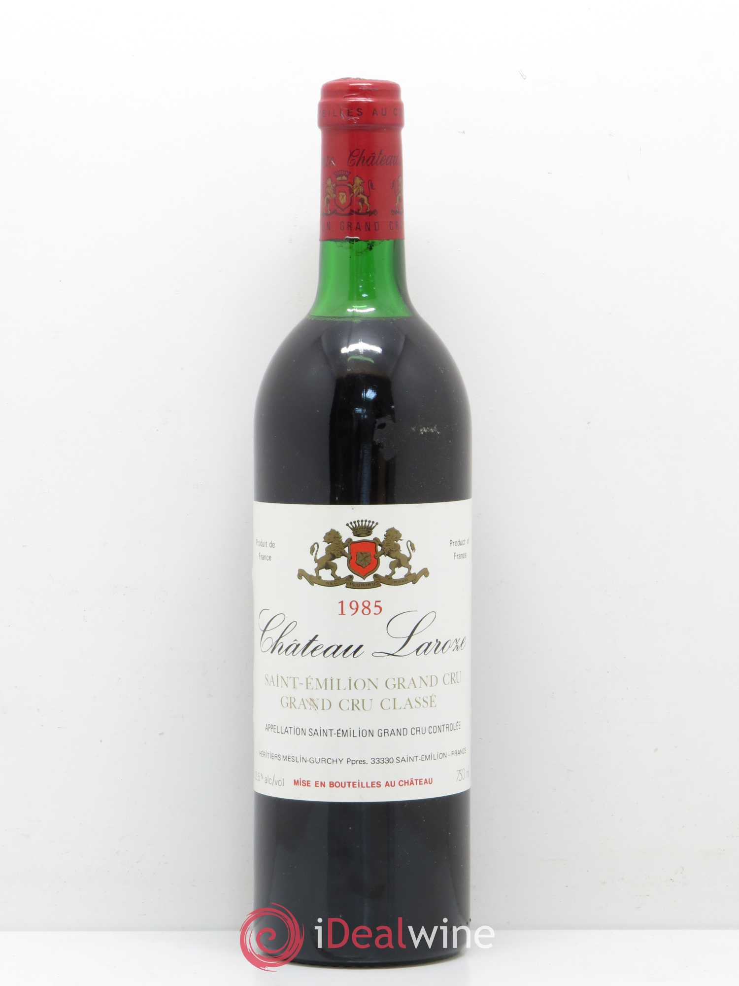 Château Laroze Grand Cru Classé 1985 - Lot de 1 bouteille - 0