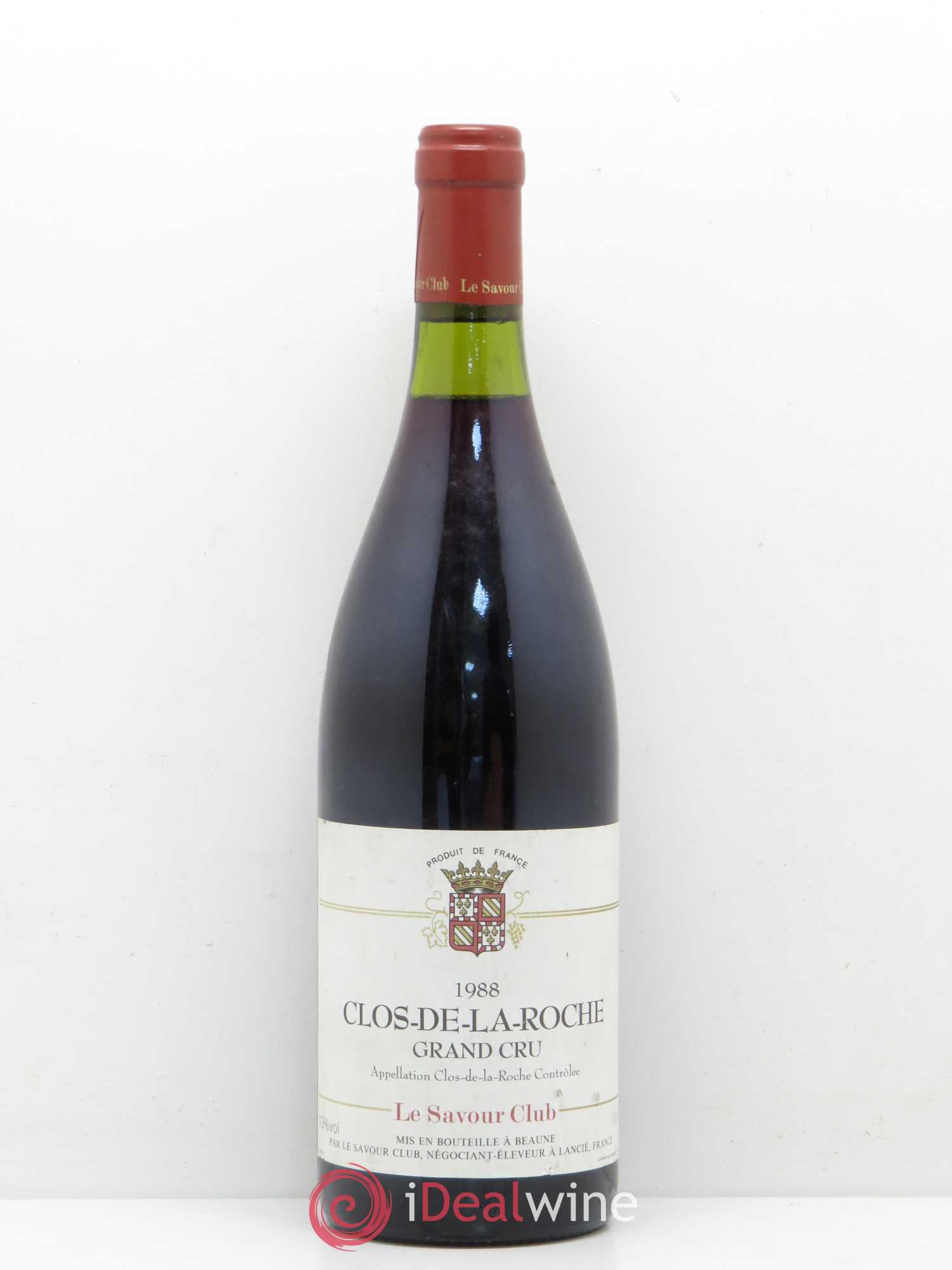 Clos de la Roche Grand Cru Savour Club 1988 - Lot de 1 bouteille - 0