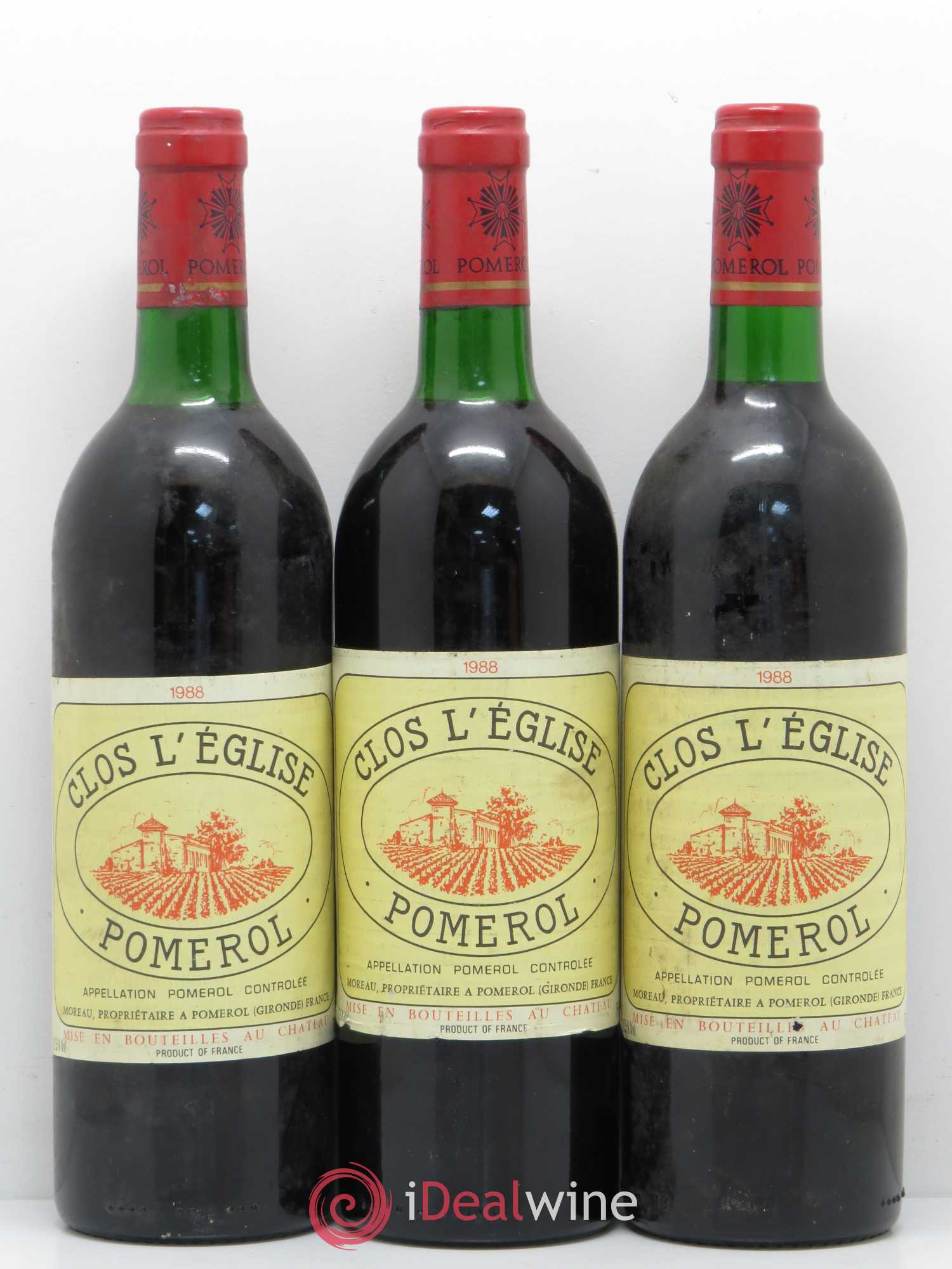 Clos l'Eglise 1988 - Lot de 3 bouteilles - 0