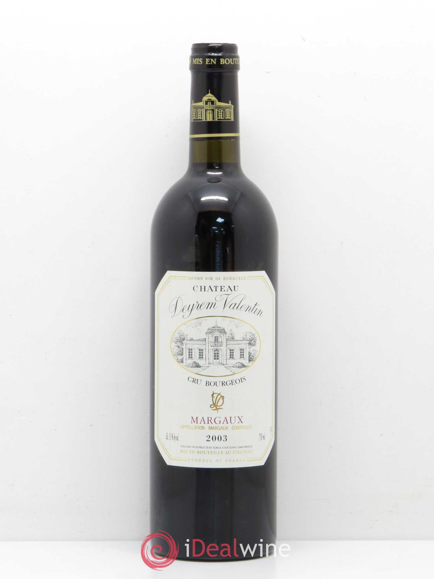 Château Deyrem Valentin Cru Bourgeois 2003 - Lot de 1 bouteille - 0