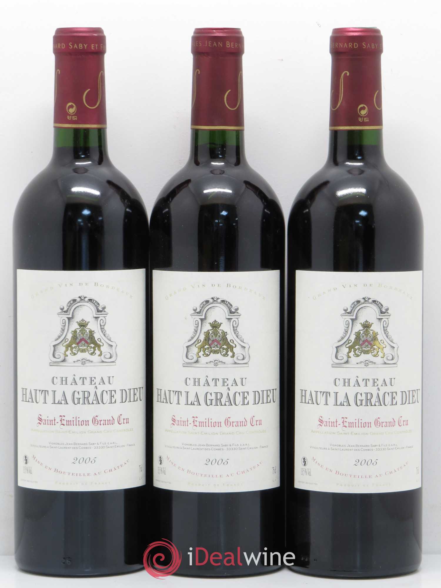 Saint-Émilion Grand Cru Château Haut La Grace Dieu 2005 - Lot de 6 bouteilles - 2