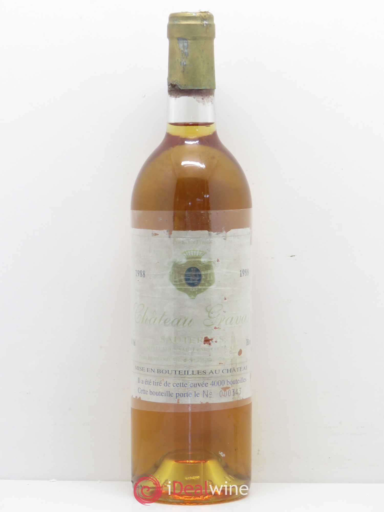 Château Gravas Cru Bourgeois 1988 - Lotto di 1 bottiglia - 0