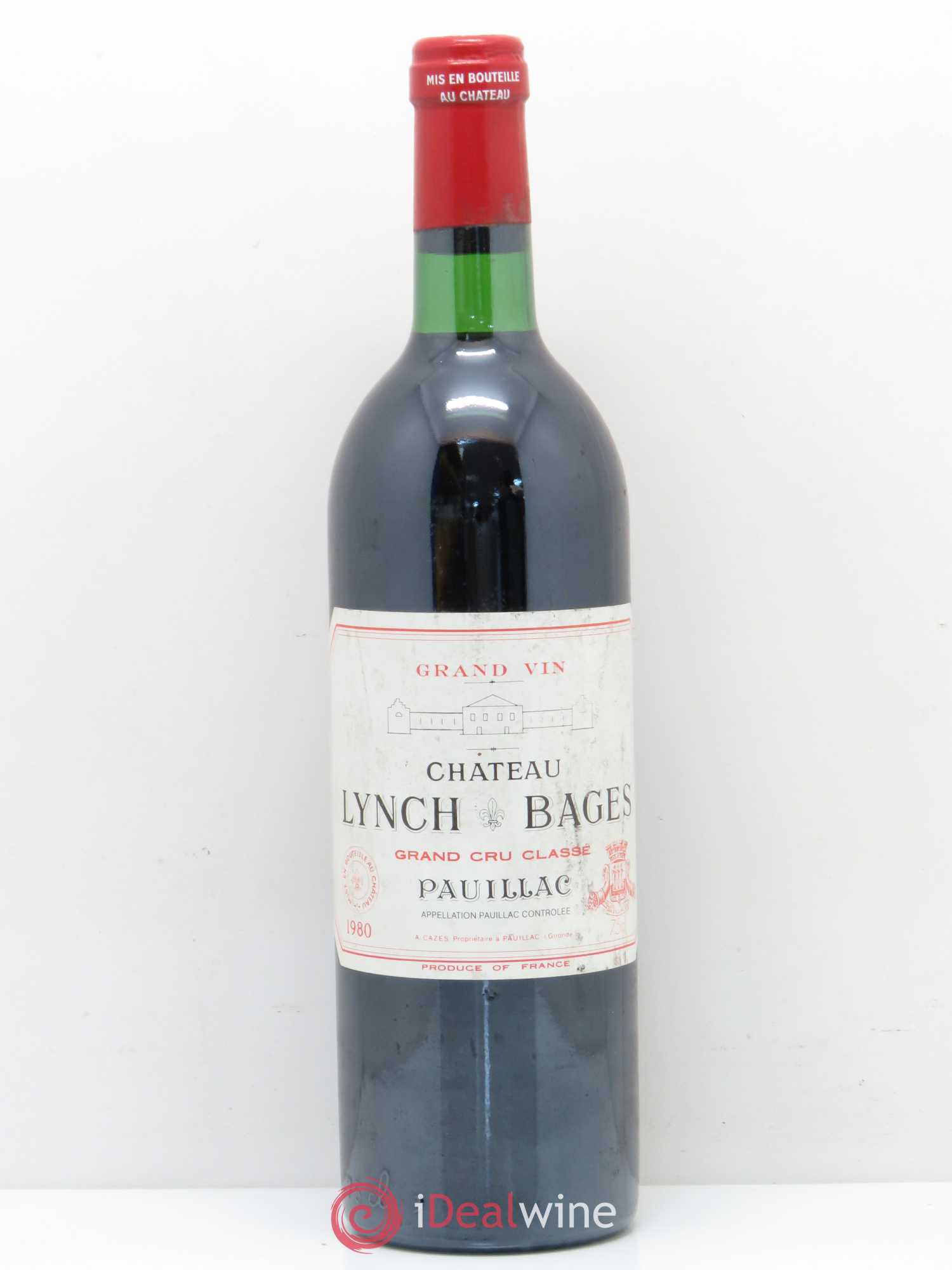 Château Lynch Bages 5ème Grand Cru Classé 1980 - Lot de 1 bouteille - 0