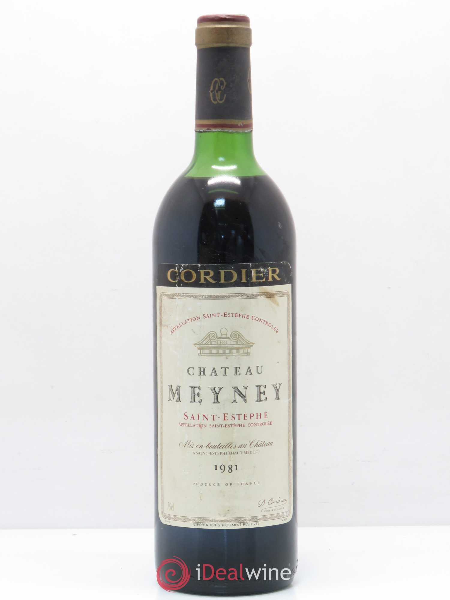 Château Meyney 1981 - Lot de 1 bouteille - 0