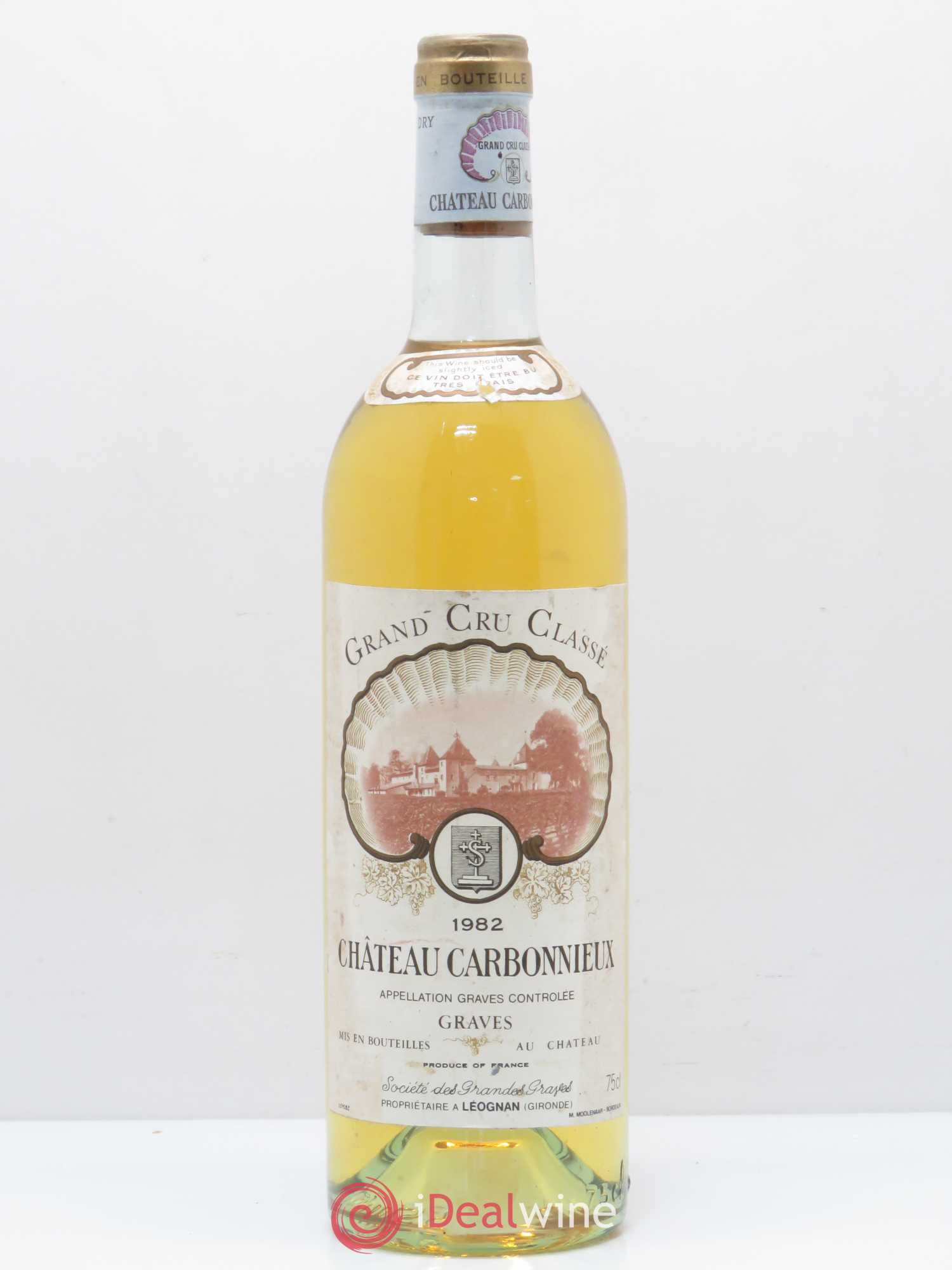 Château Carbonnieux Cru Classé de Graves 1982 - Lot de 1 bouteille - 0