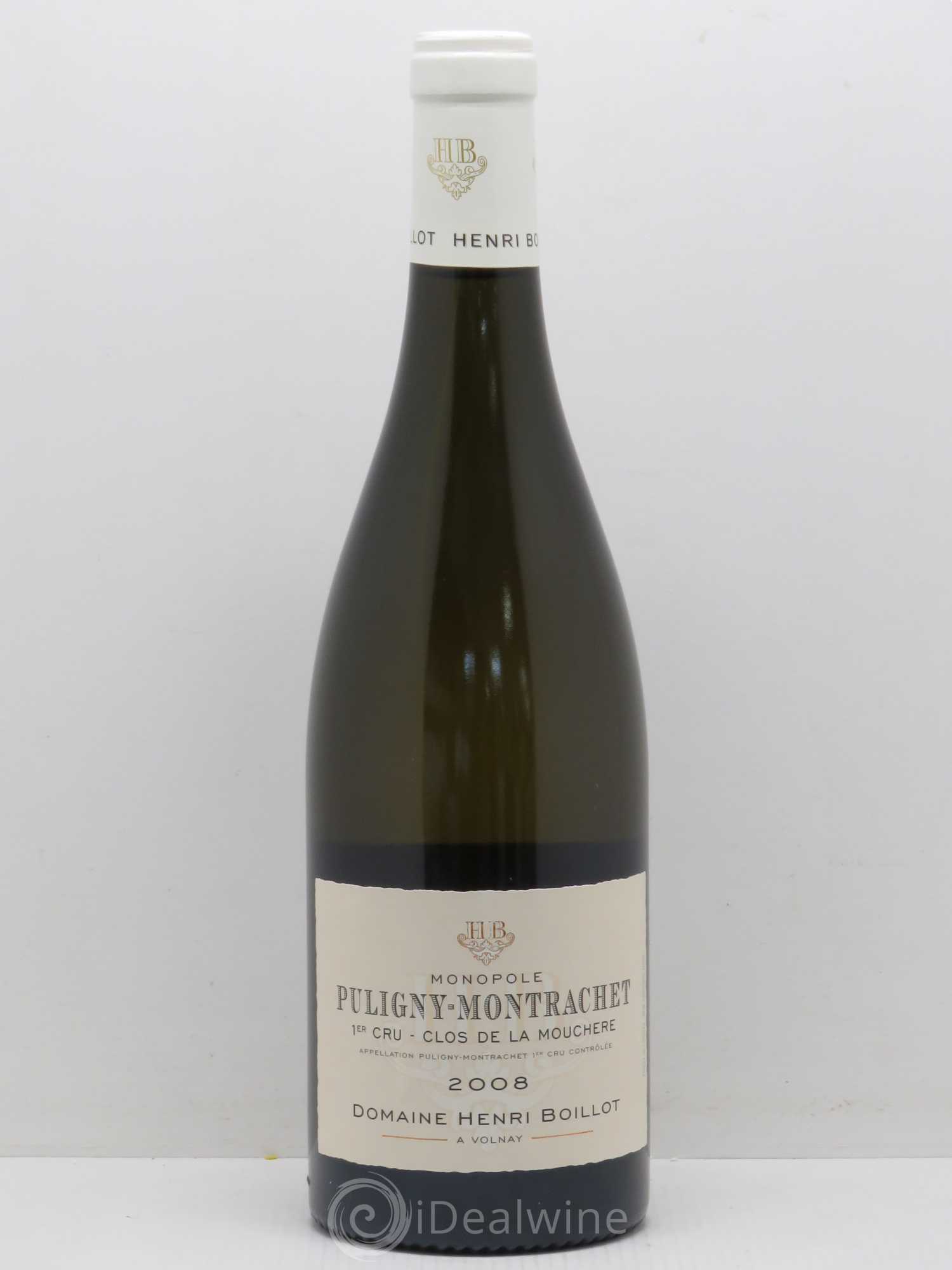 Puligny-Montrachet 1er Cru Clos de la Mouchère Henri Boillot (Domaine) 2008 - Lot de 1 bouteille - 0
